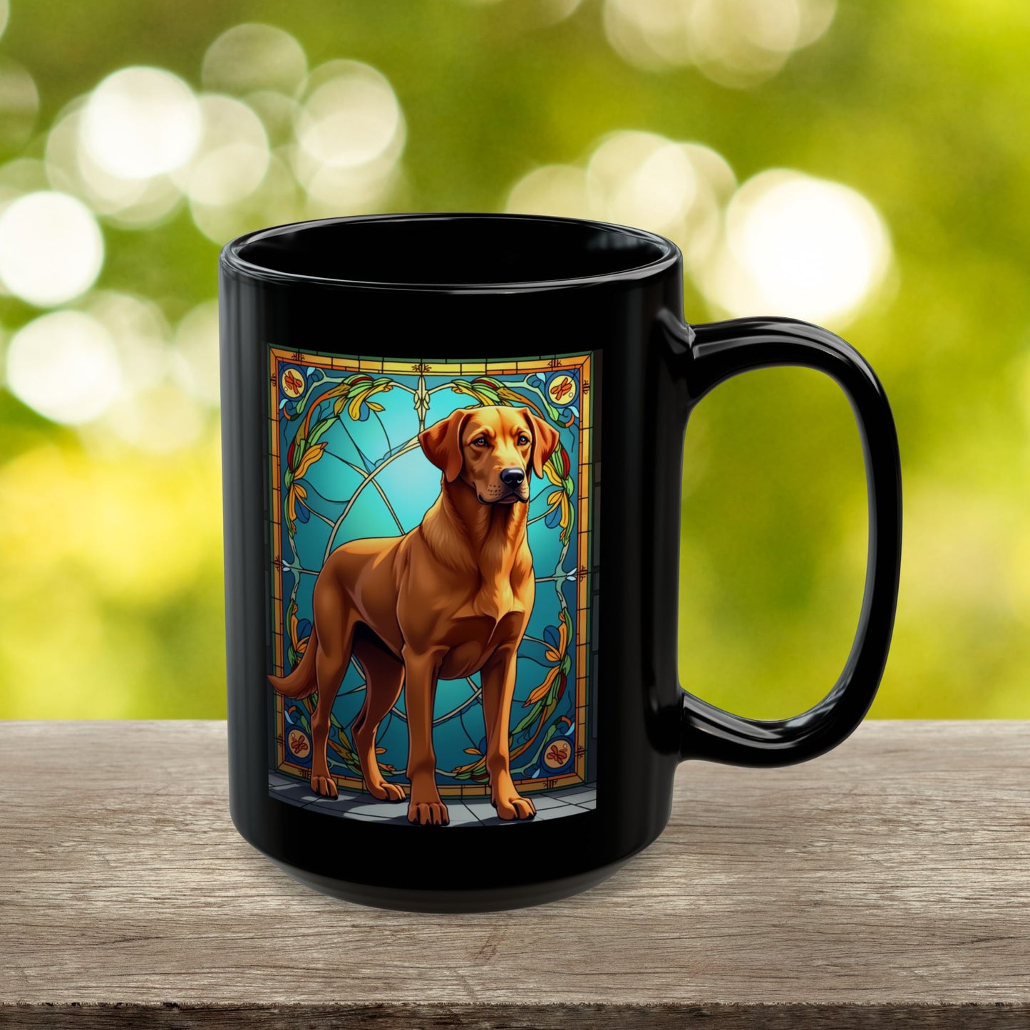 Labrador Retriever Fox Red personalized mug, custom dog coffee cup gift for Lab lovers
