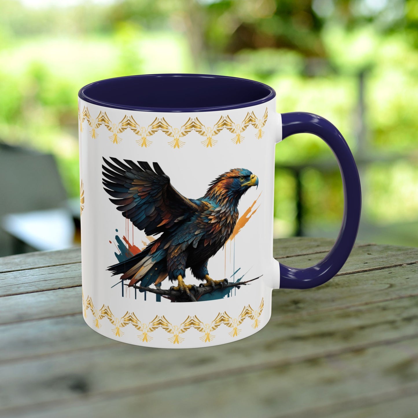 Soaring Eagle Triumph Mug featuring strength, empowerment, and mental health support for resilience.