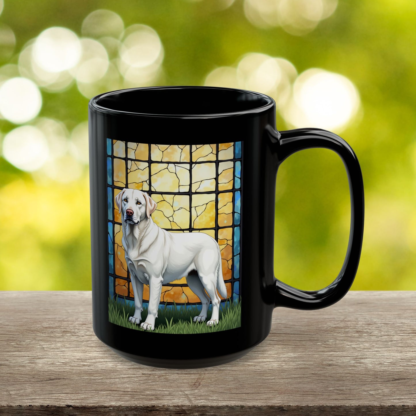 Labrador Retriever White personalized mug, custom dog coffee cup gift for Lab owners