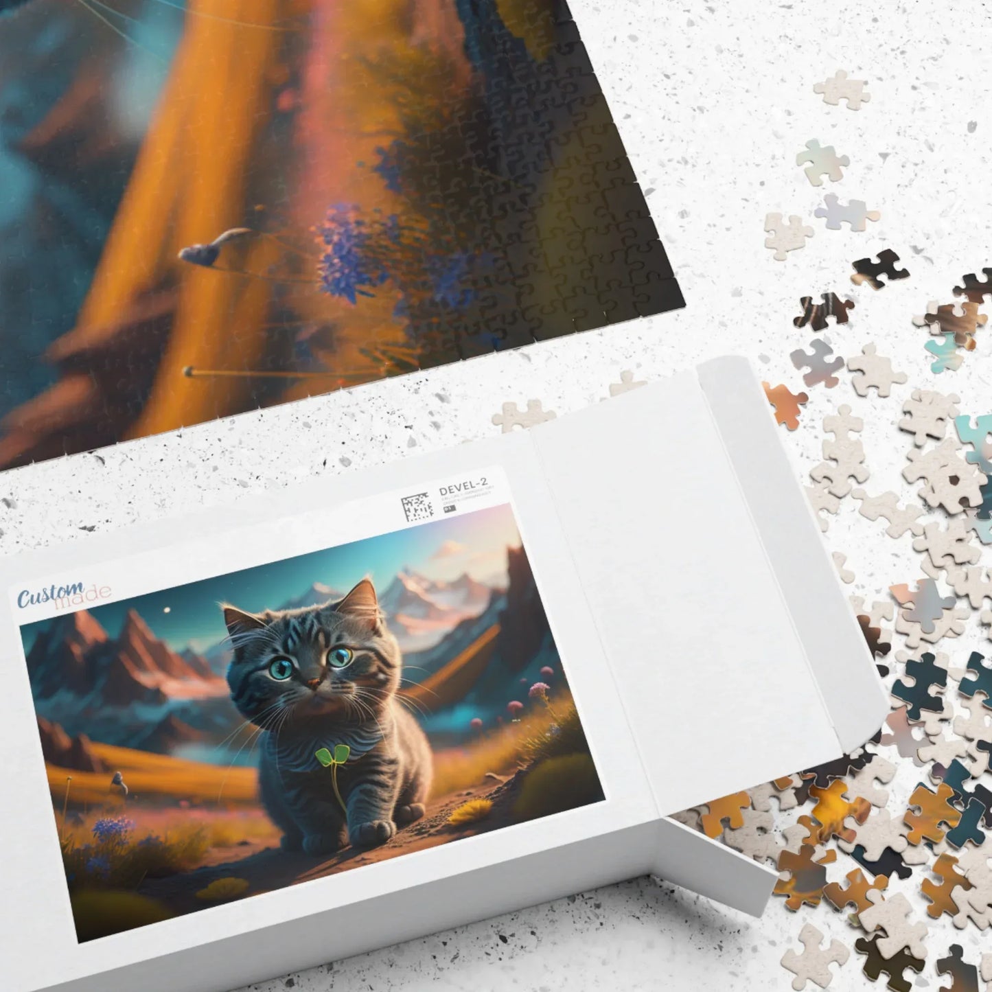 Shop our premium lucky labyrinth of little paws st patricks day mental health puzzle from MySisterIsASurvivor.