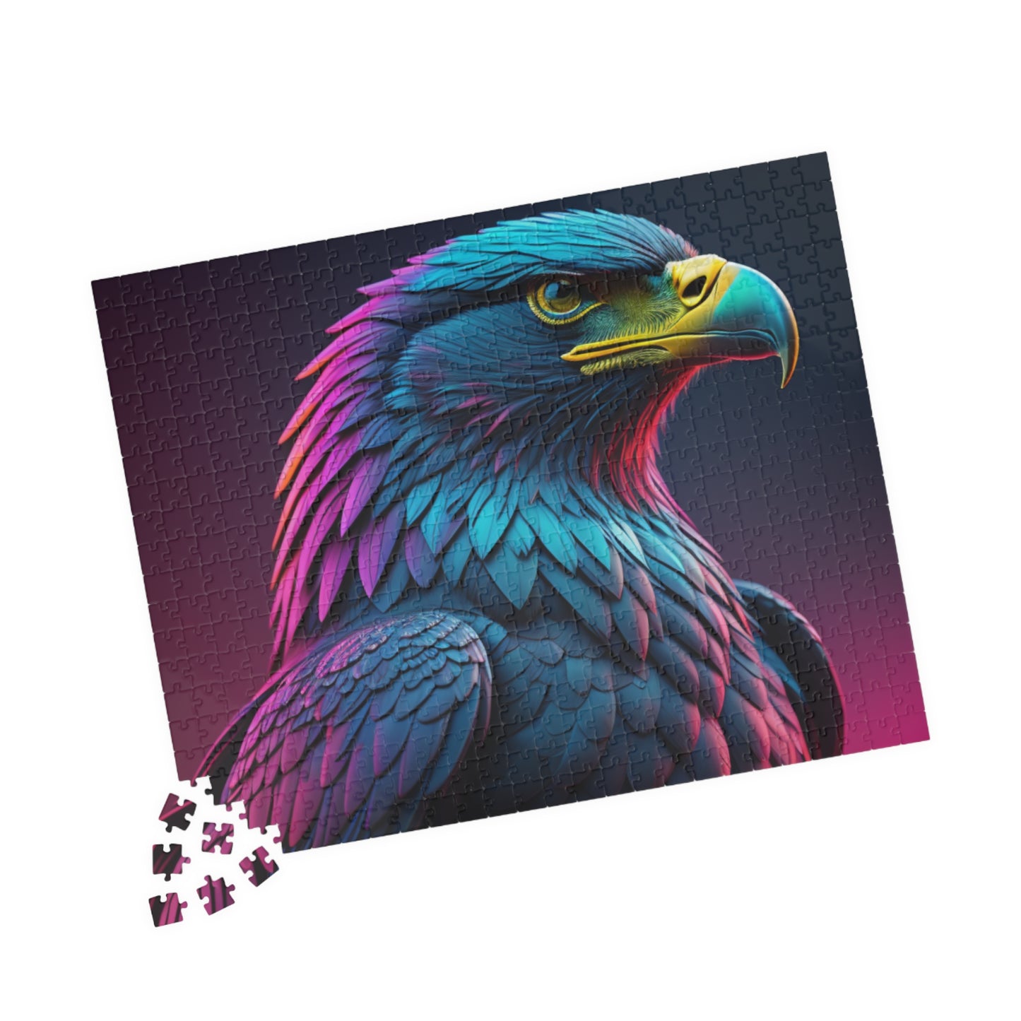 Eagle's Fortitude: Majestic Eagle Puzzle - Symbol of Strength, Freedom, and Resilience