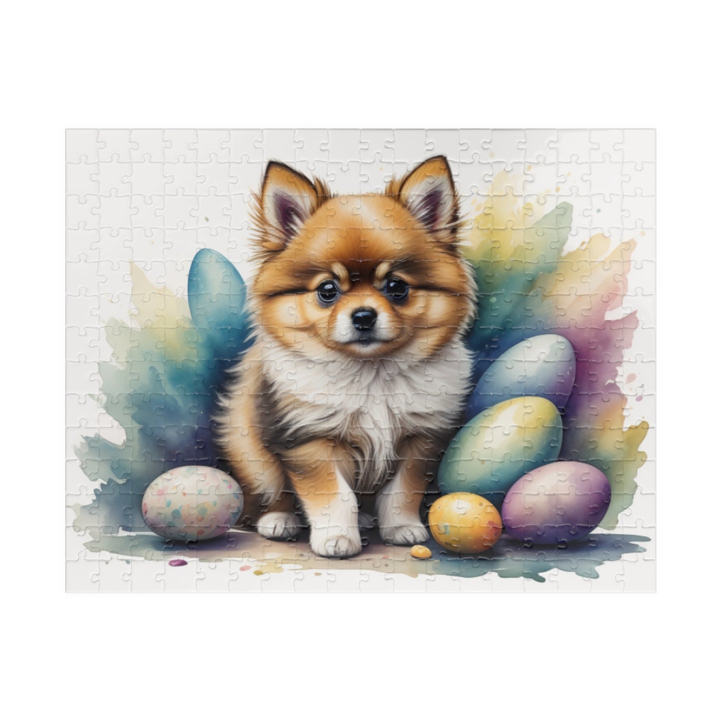 Pomeranian (Cream Sable) Easter Puppy Puzzle - Dog Lovers, Mental Health Benefits, Holiday Fun, Mindfulness, Stress Relief, Festive Gift