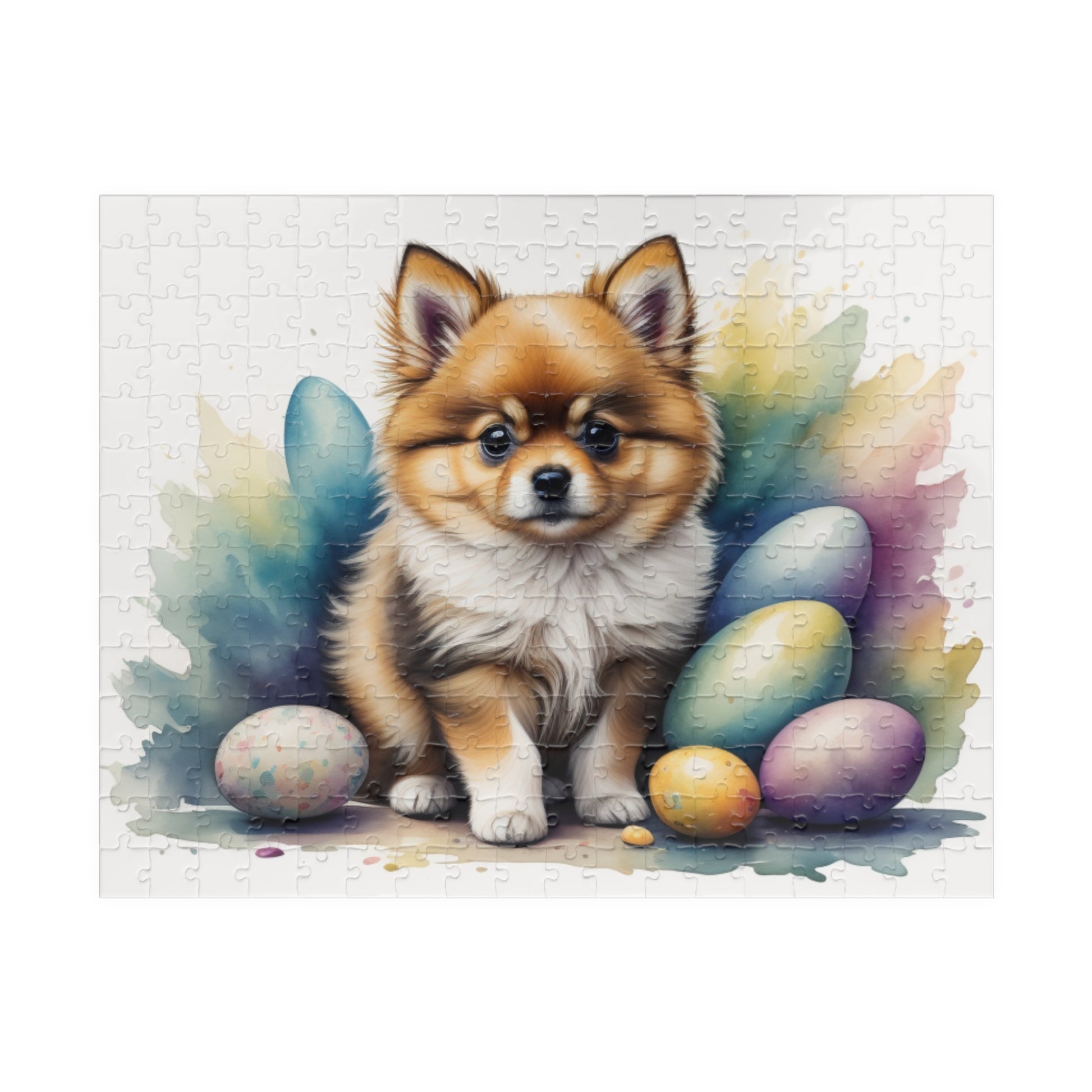 Pomeranian (Cream Sable) Easter Puppy Puzzle - Dog Lovers, Mental Health Benefits, Holiday Fun, Mindfulness, Stress Relief, Festive Gift