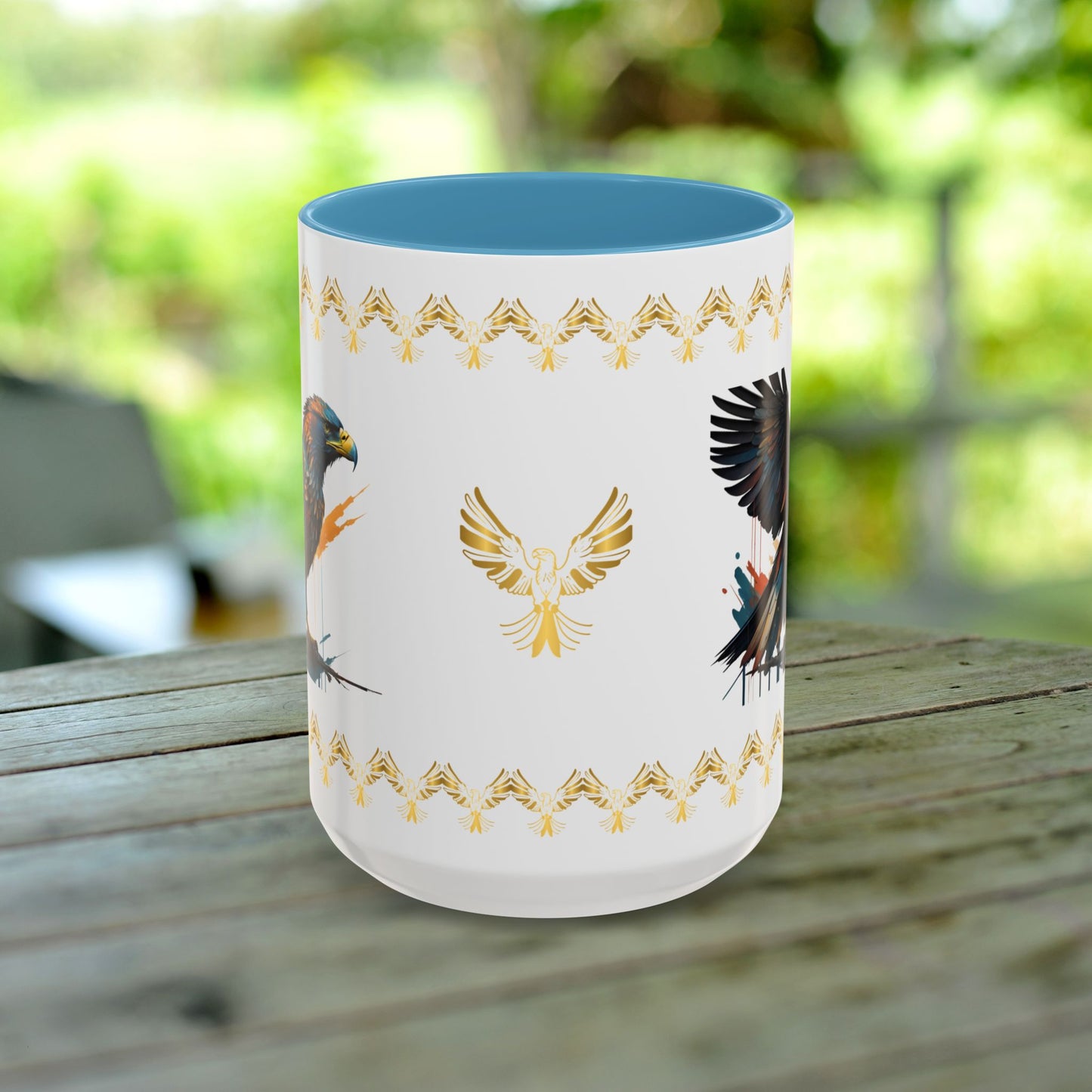 Soaring Eagle Triumph Mug featuring strength, empowerment, and mental health support for resilience.