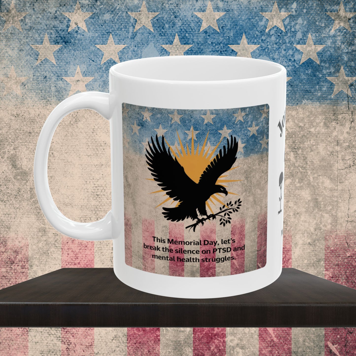 Personalized Memorial Day Mug - "This Memorial Day, Let's Break The Silence" PTSD Support Tribute