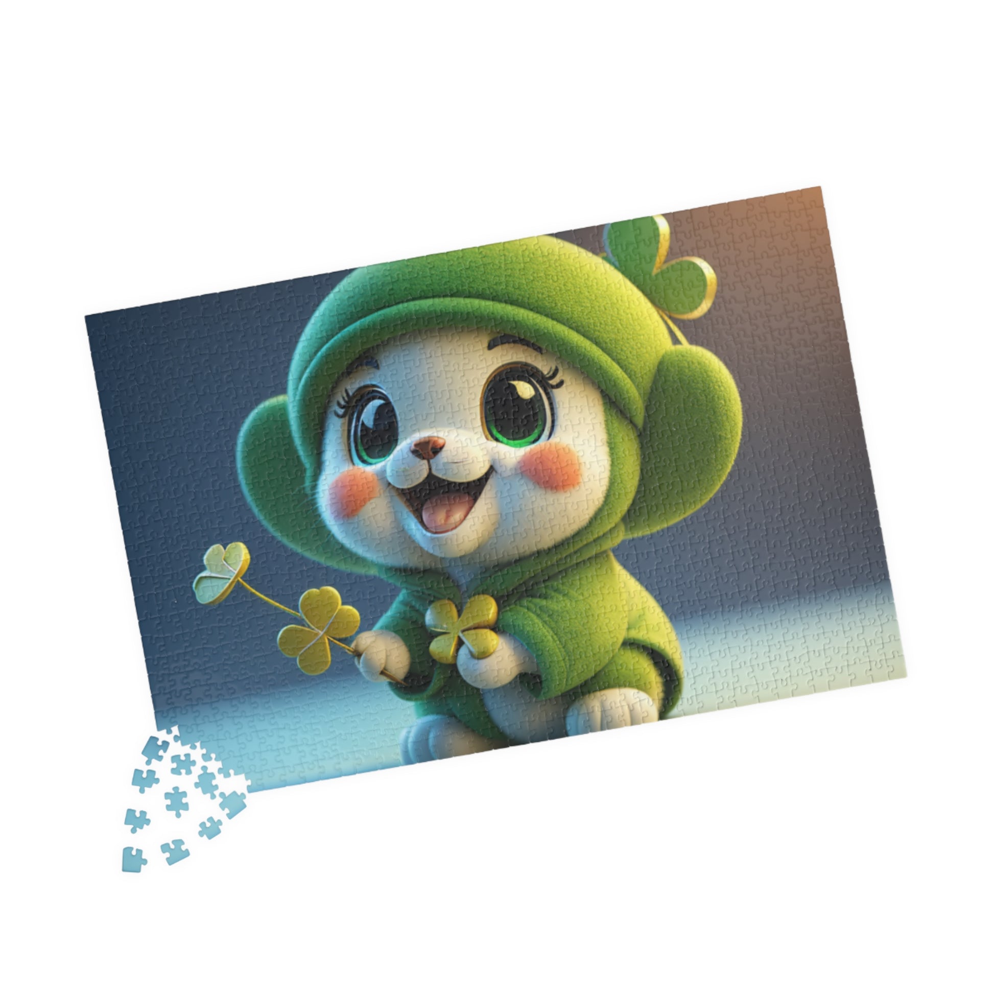 Blissful Blarney Kitten - St. Patrick's Day Mental Health Puzzle