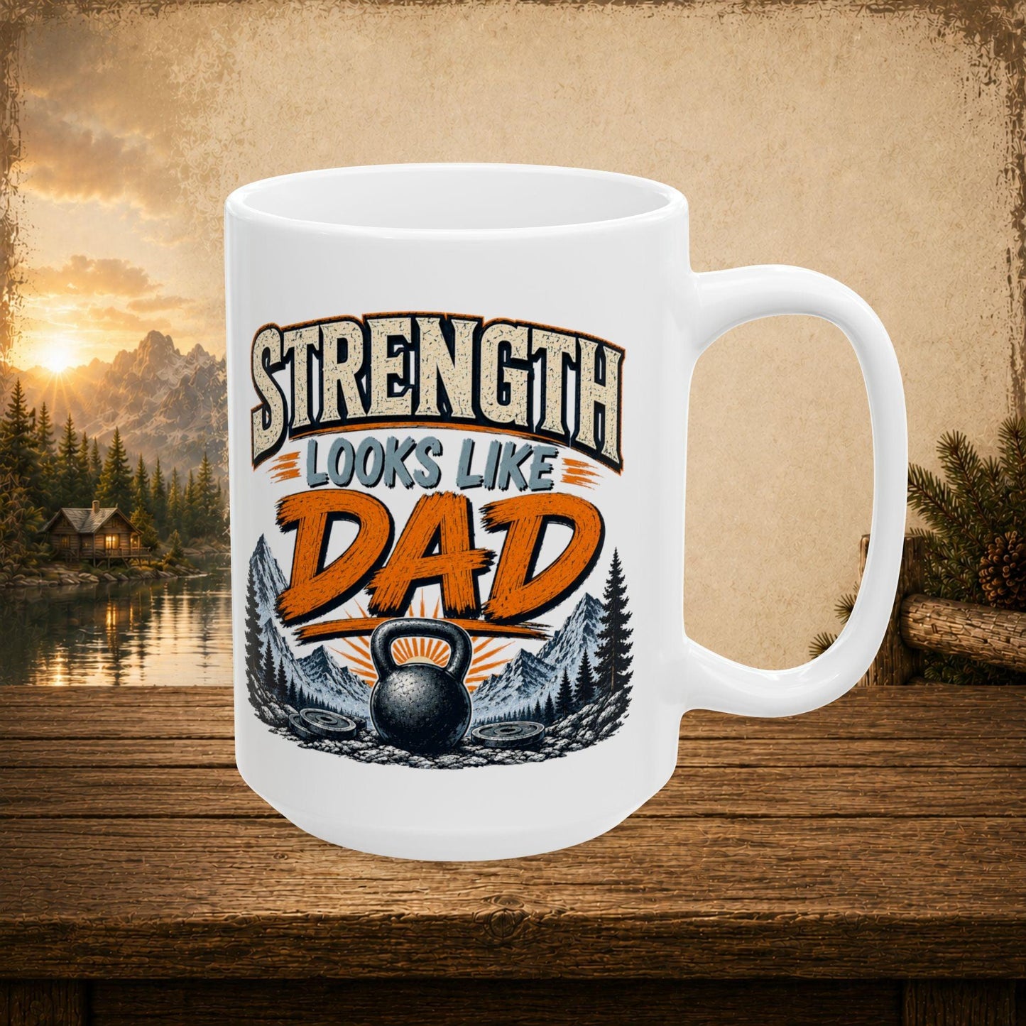 Shop our premium strength looks like dad mug from MySisterIsASurvivor.