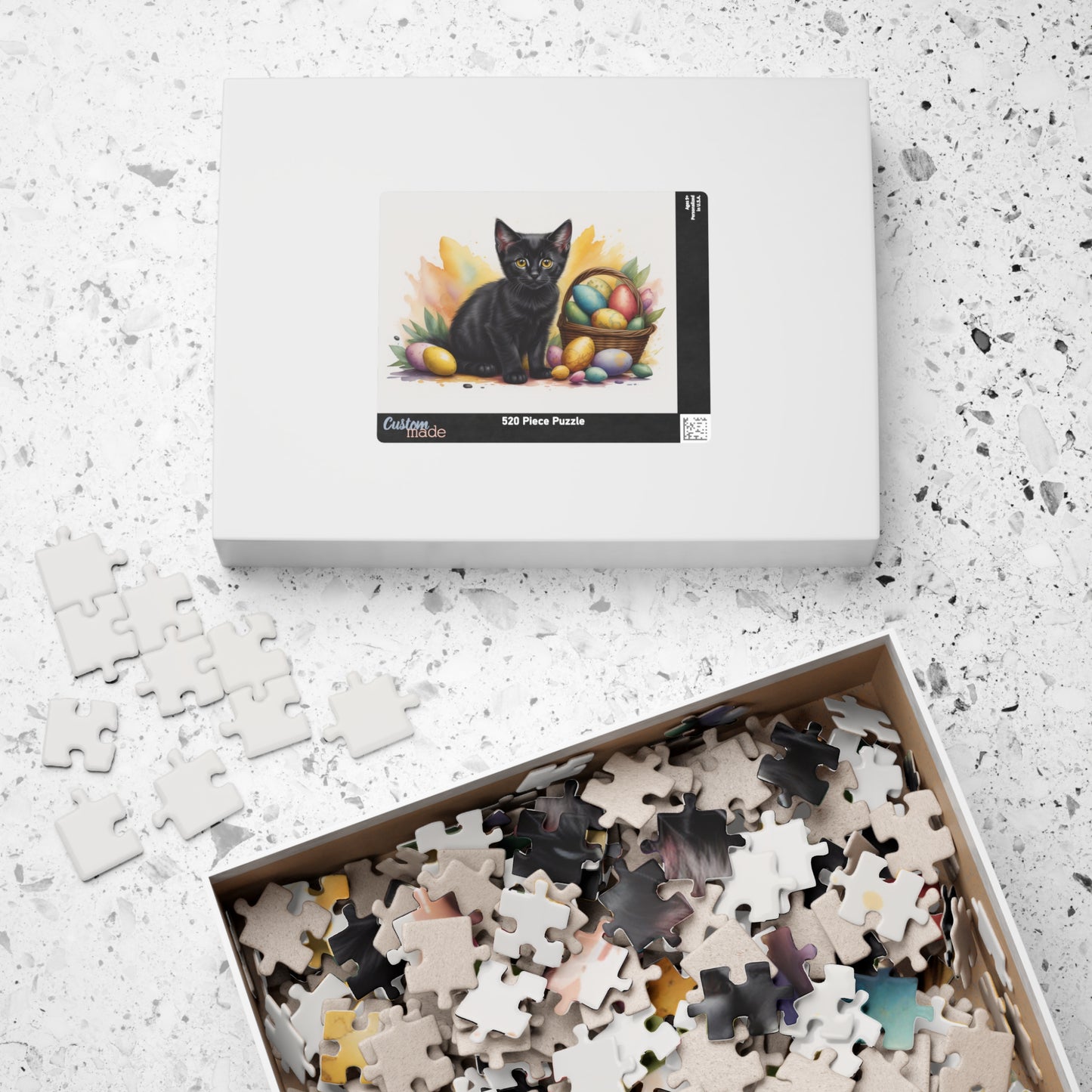 Bombay Easter Kitten Puzzle - Cat Lovers, Mental Health Benefits, Holiday Fun, Mindfulness, Stress Relief, Festive Gift
