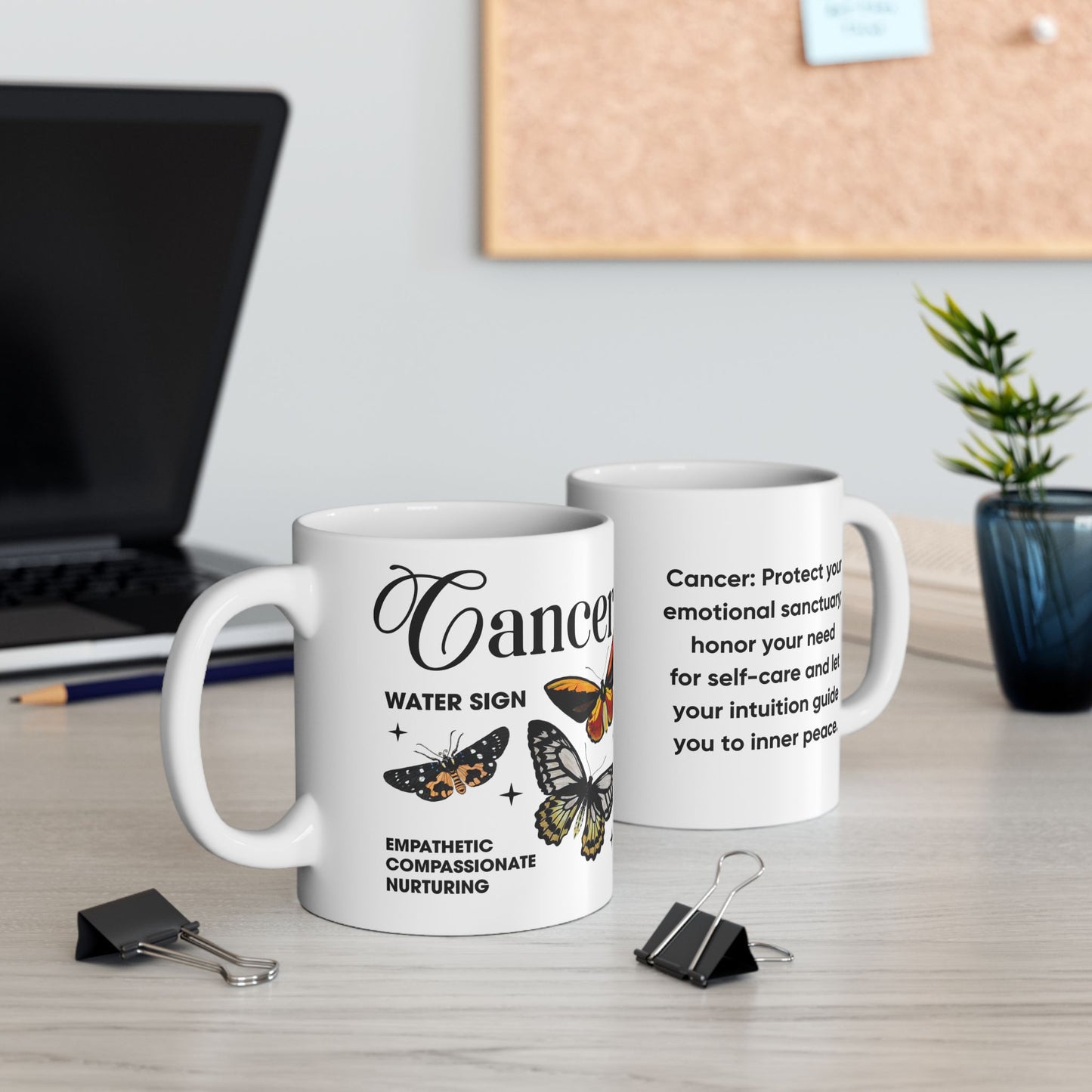 Cancer zodiac mug, personalized astrology coffee mug, zodiac birthday gift for horoscope lovers