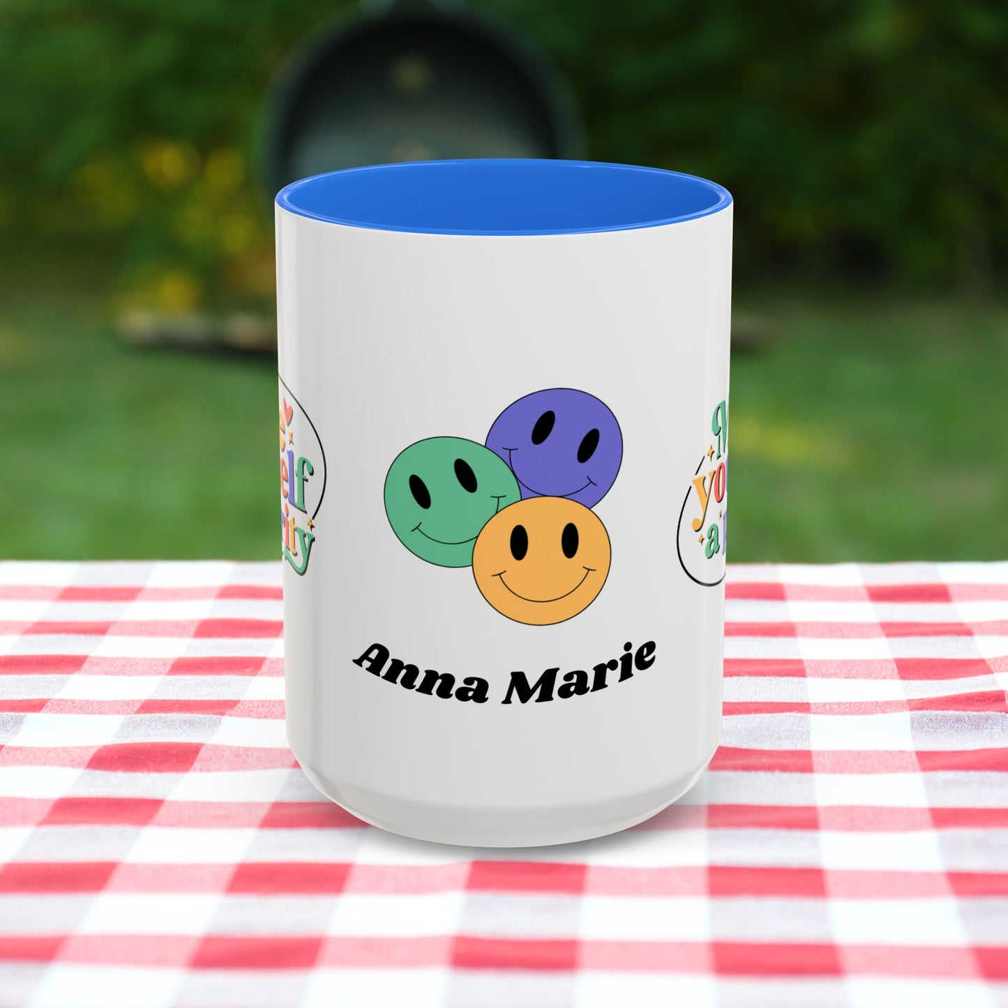 Make Yourself a Priority - Personalized Retro Self-Care Affirmation Mug for Mental Health Wellness