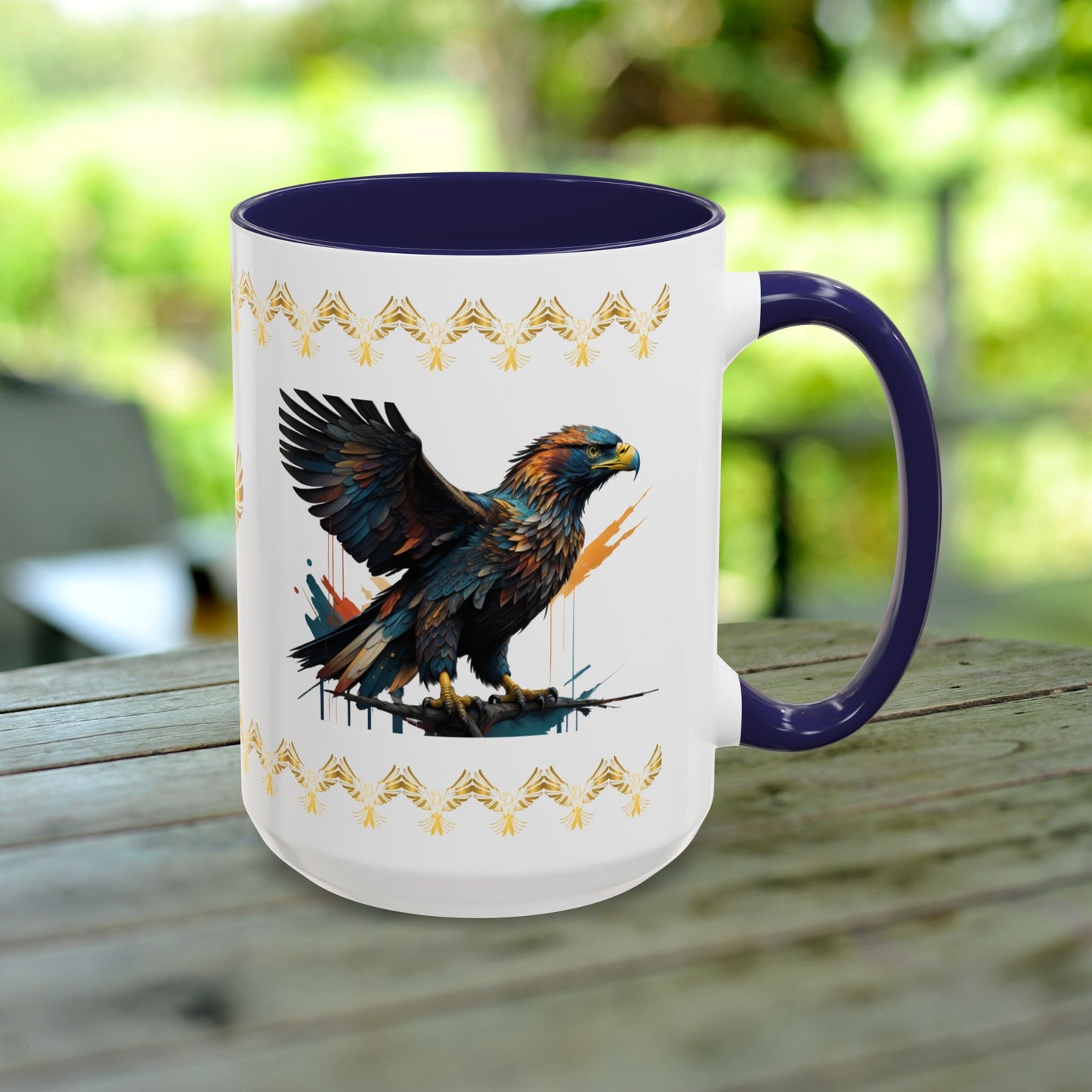 Soaring Eagle Triumph Mug featuring strength, empowerment, and mental health support for resilience.