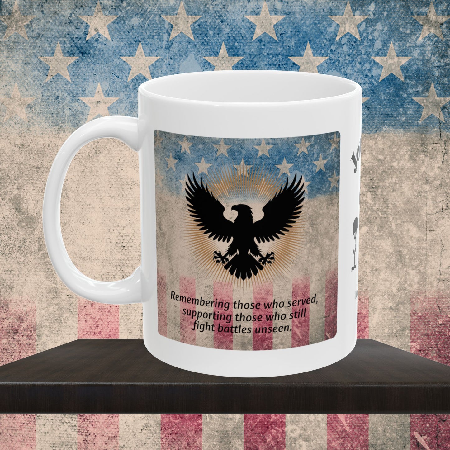 Personalized Memorial Day Mug - "Remembering Those Who Served" PTSD Support Tribute