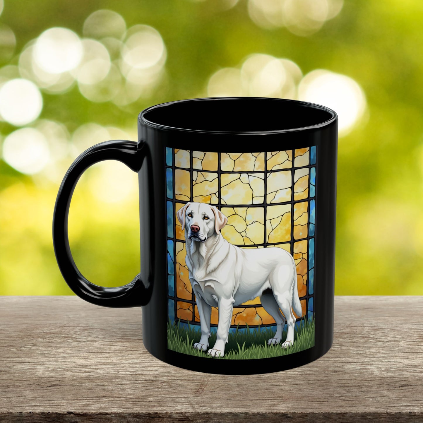 Labrador Retriever White personalized mug, custom dog coffee cup gift for Lab owners