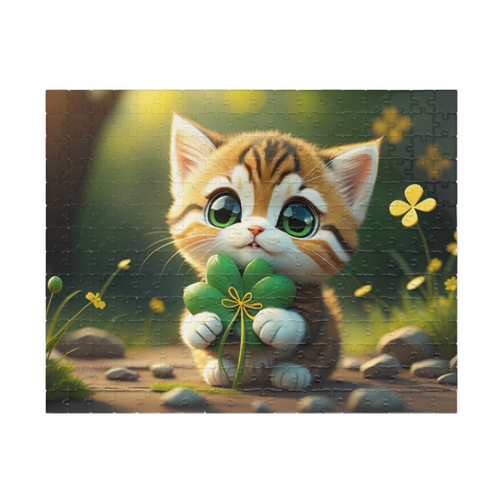 Tranquil Treasures with Tiny Whiskers - St. Patrick's Day Mental Health Puzzle