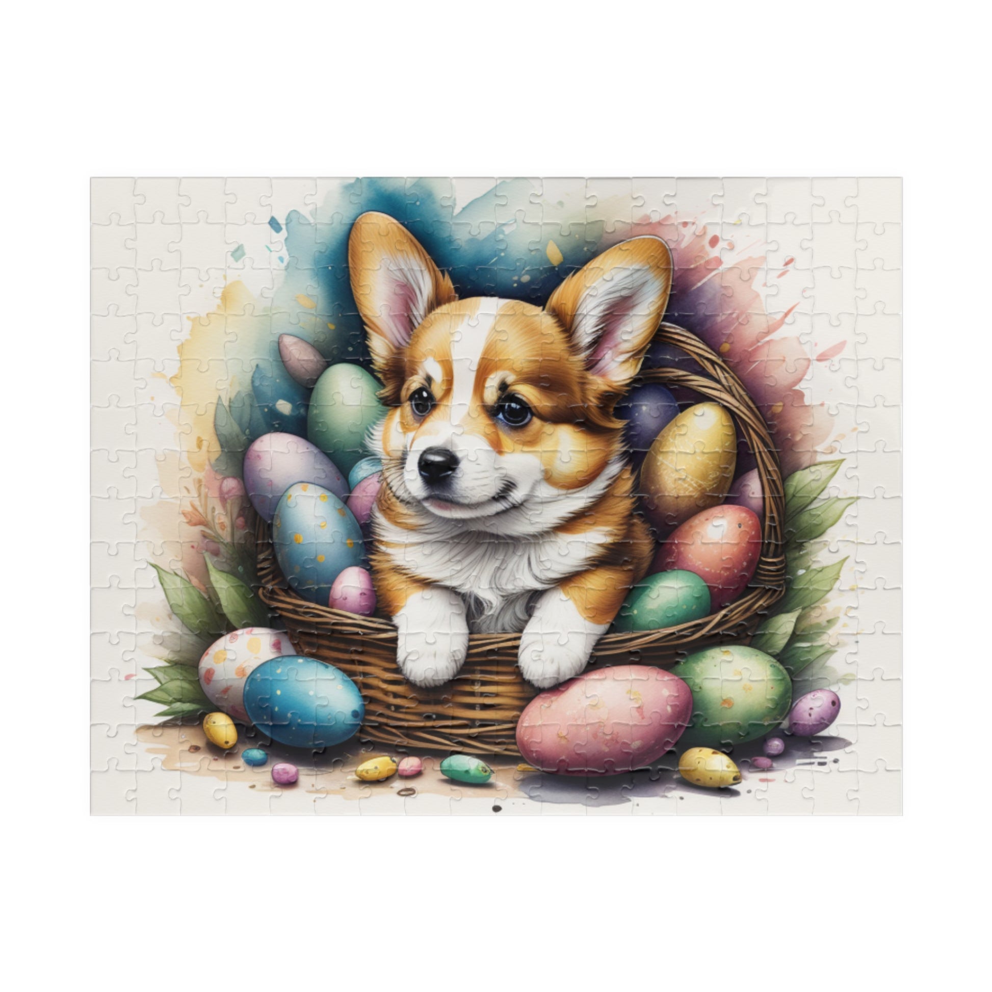 Corgi Easter Puppy Puzzle - Dog Lovers, Mental Health Benefits, Holiday Fun, Mindfulness, Stress Relief, Festive Gift