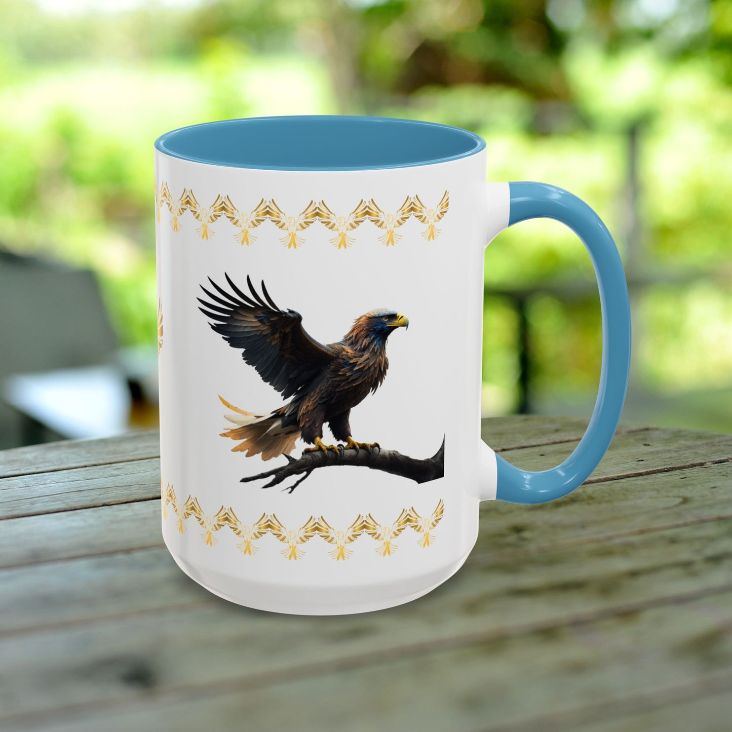 Sky Majesty Triumph Mug offering hope, resilience, and empowering strength for mental health support.