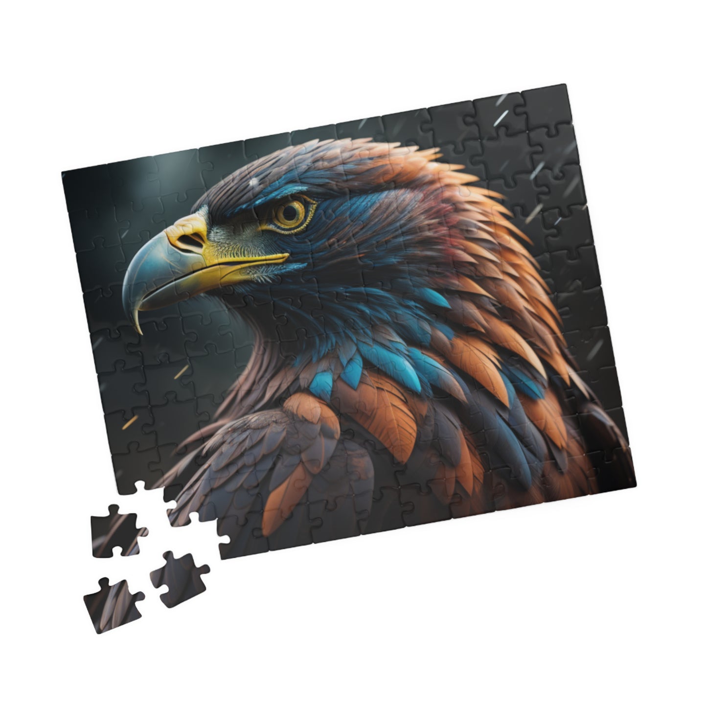 Eagle's Inspiration: Majestic Eagle Puzzle - Symbol of Strength, Freedom, and Resilience