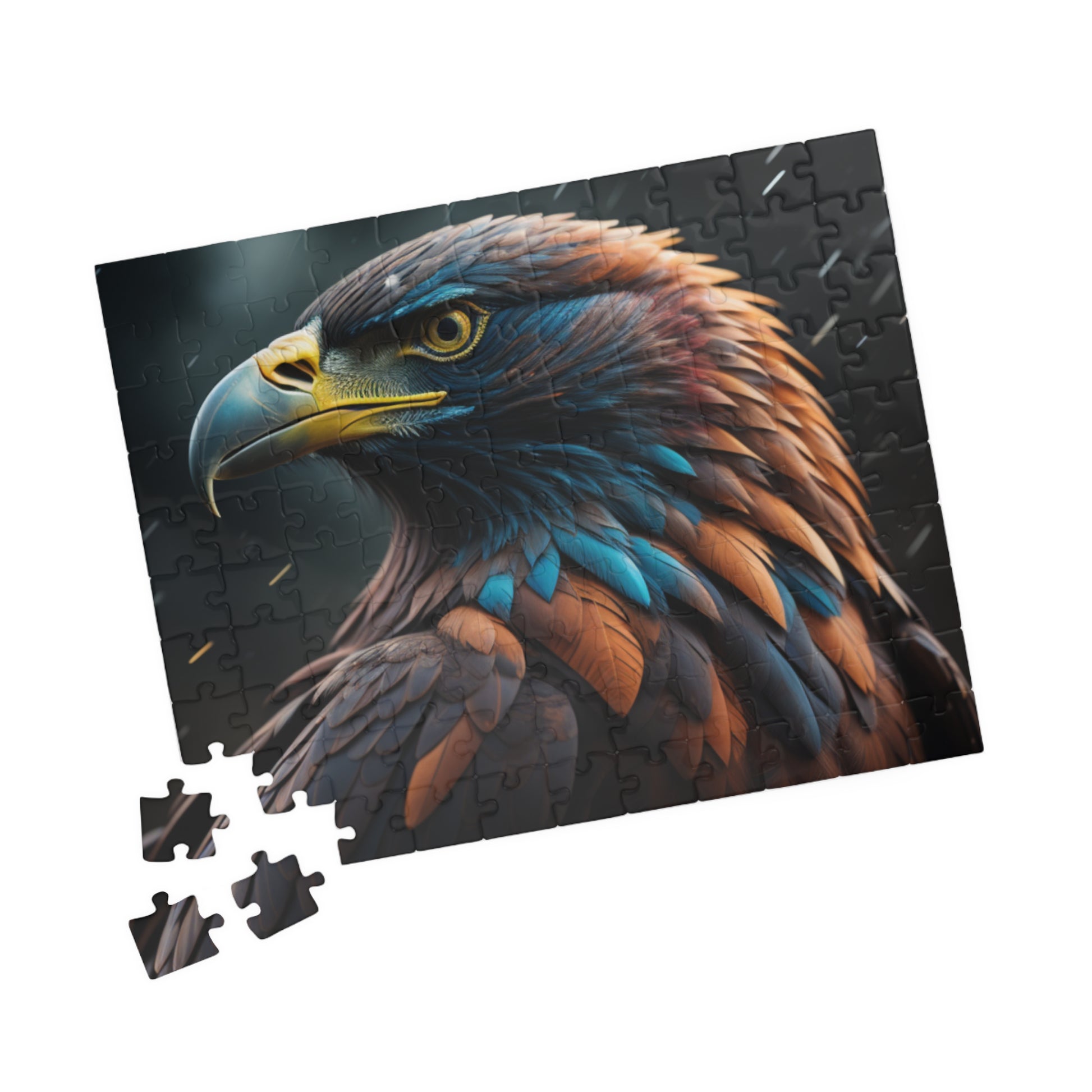 Eagle's Inspiration: Majestic Eagle Puzzle - Symbol of Strength, Freedom, and Resilience