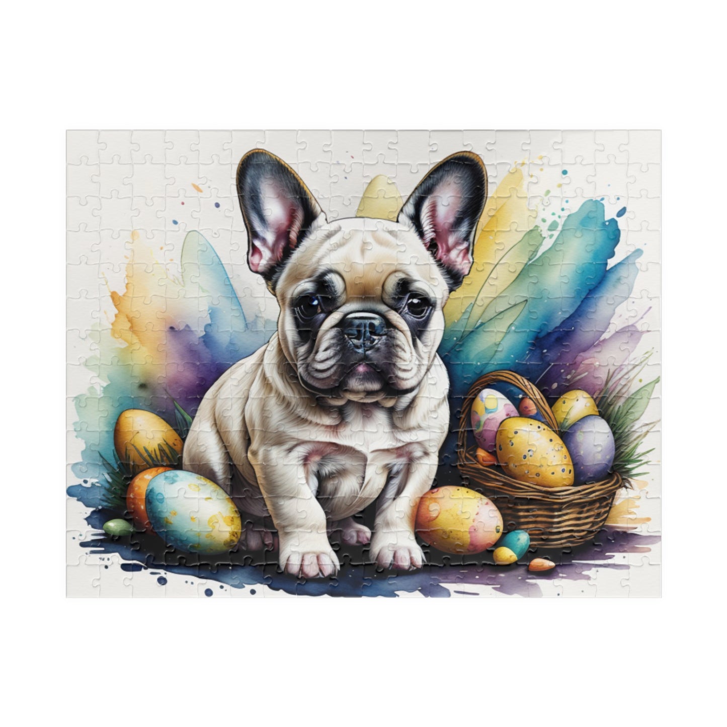 French Bulldog (Cream) Easter Puppy Puzzle - Dog Lovers, Mental Health Benefits, Holiday Fun, Mindfulness, Stress Relief, Festive Gift
