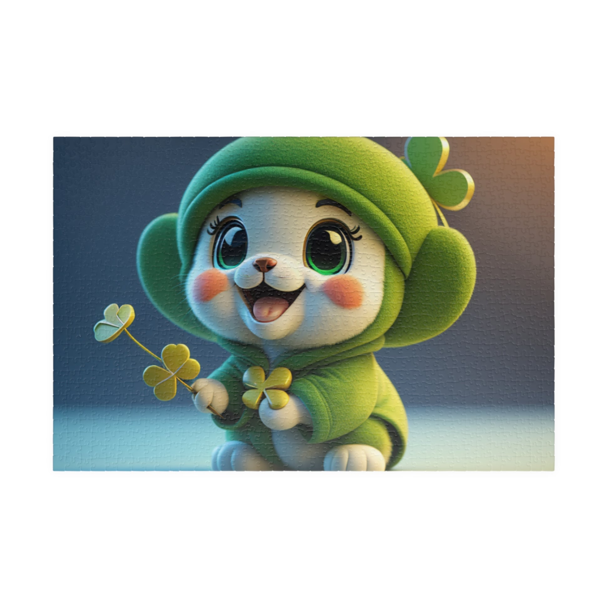 Blissful Blarney Kitten - St. Patrick's Day Mental Health Puzzle