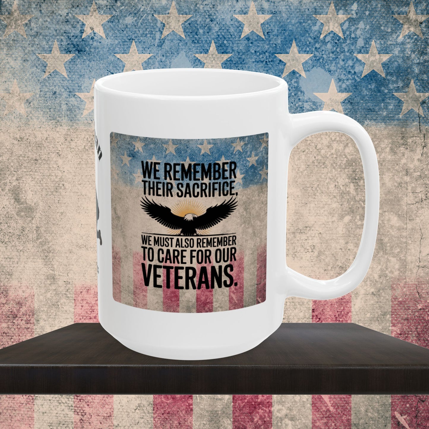 Personalized Memorial Day Mug - "We Remember Their Sacrifice" PTSD Support Tribute