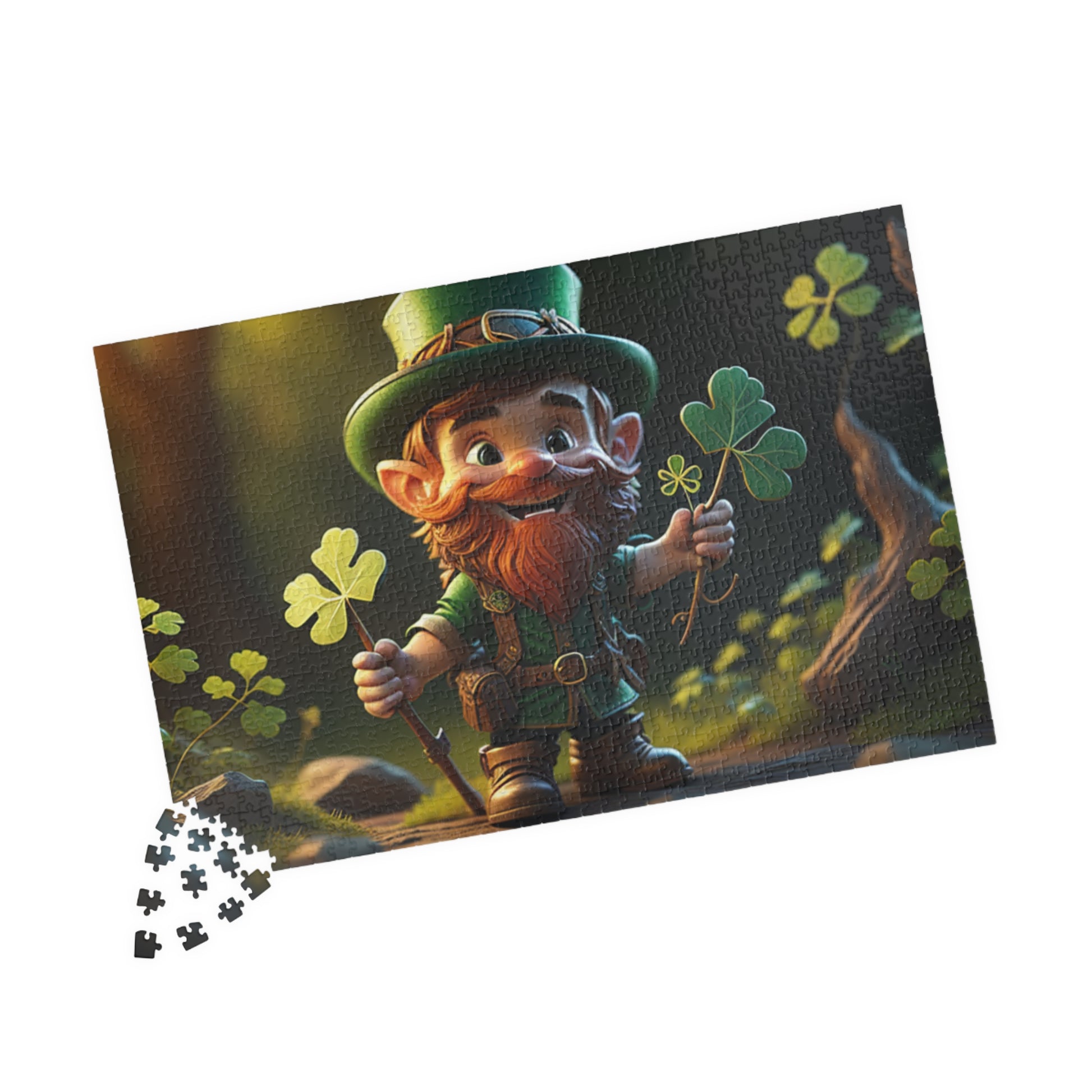 Lucky Leaf Labyrinth - St. Patrick's Day Mental Health Puzzle