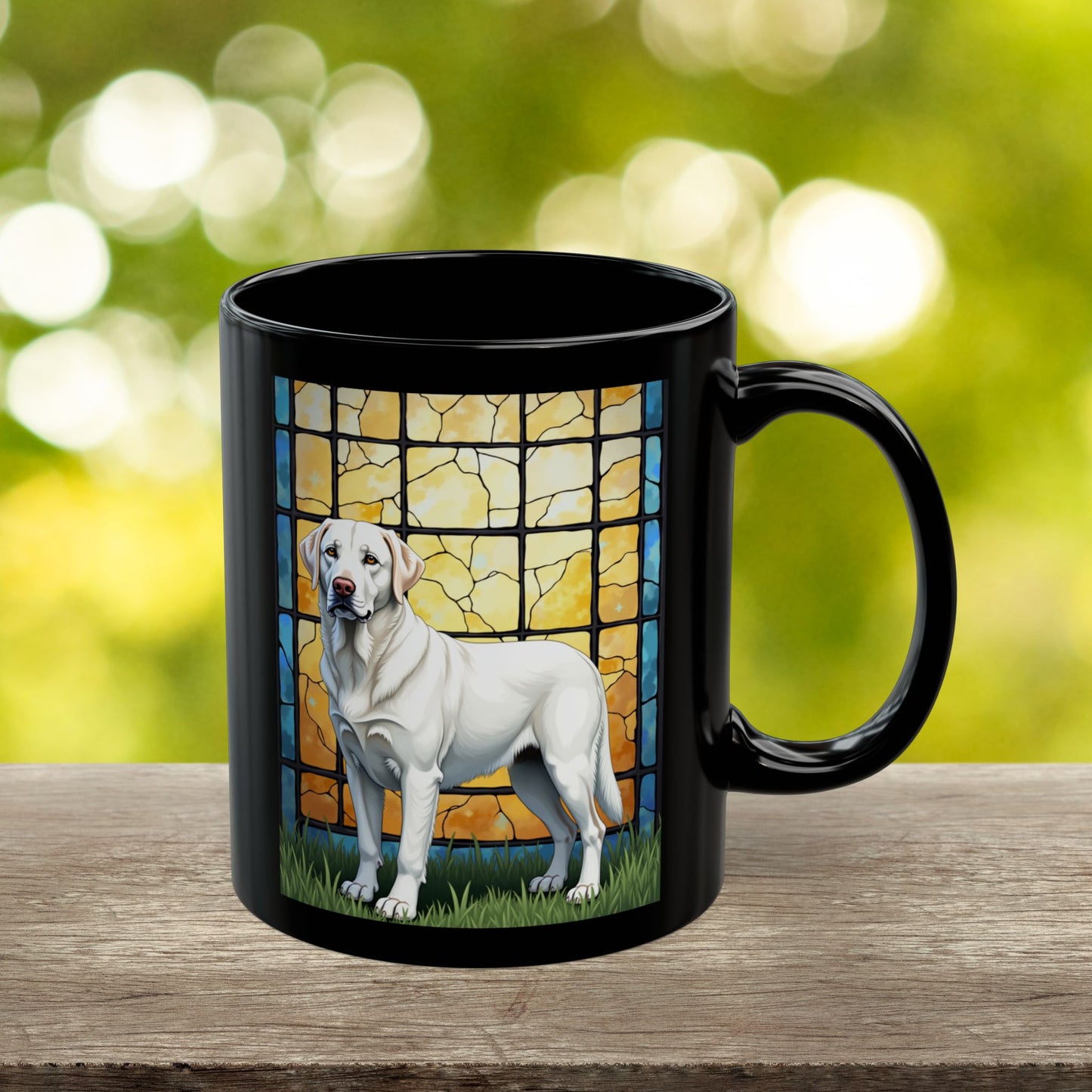 Labrador Retriever White personalized mug, custom dog coffee cup gift for Lab owners