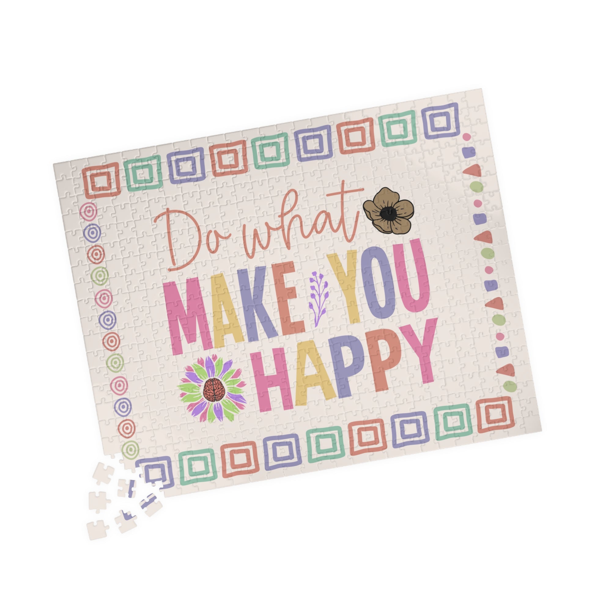 Do What Make You Happy - Mental Health Quote Puzzle