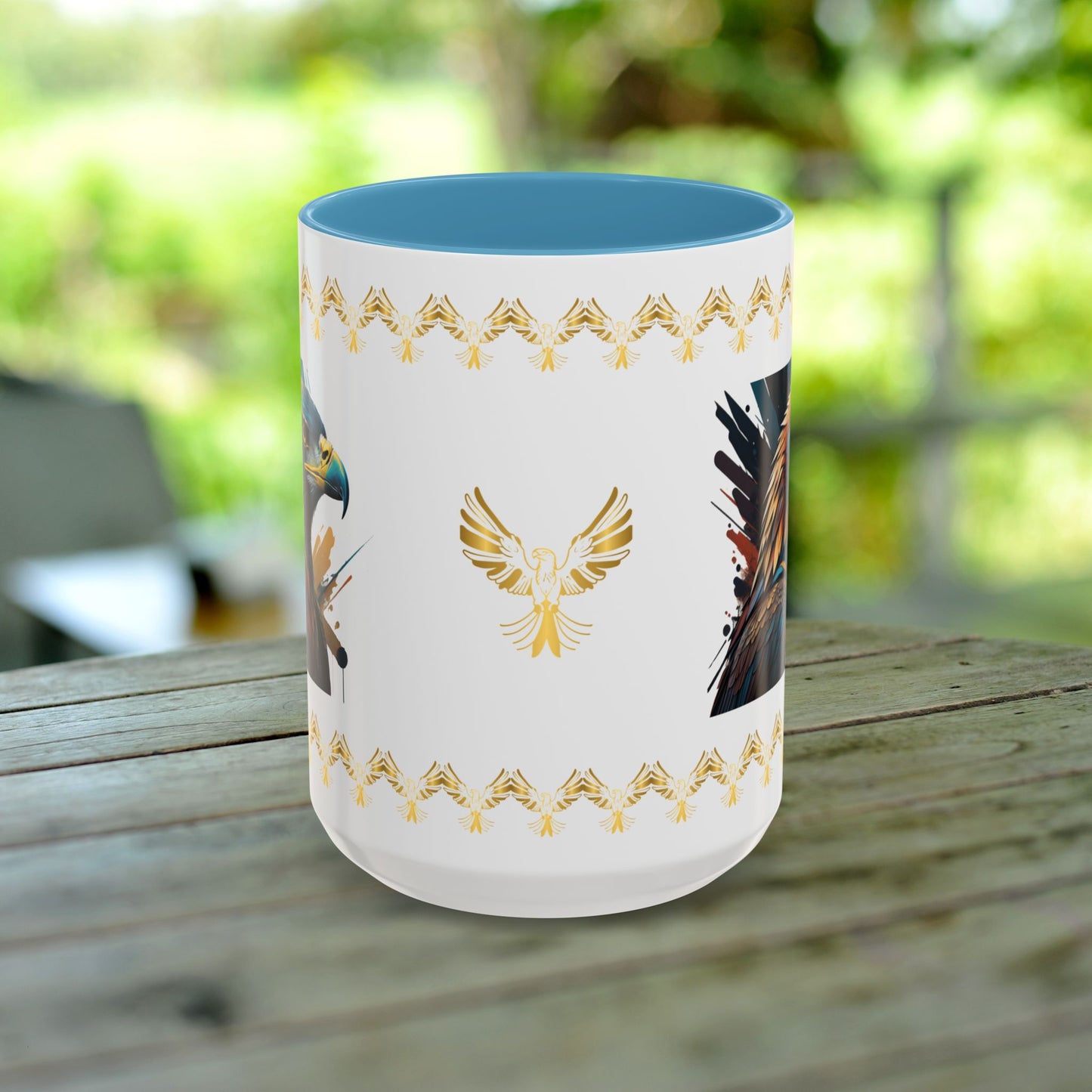 Raptor Resilience Mug with empowerment, strength, and mental wellness to help overcome adversity.