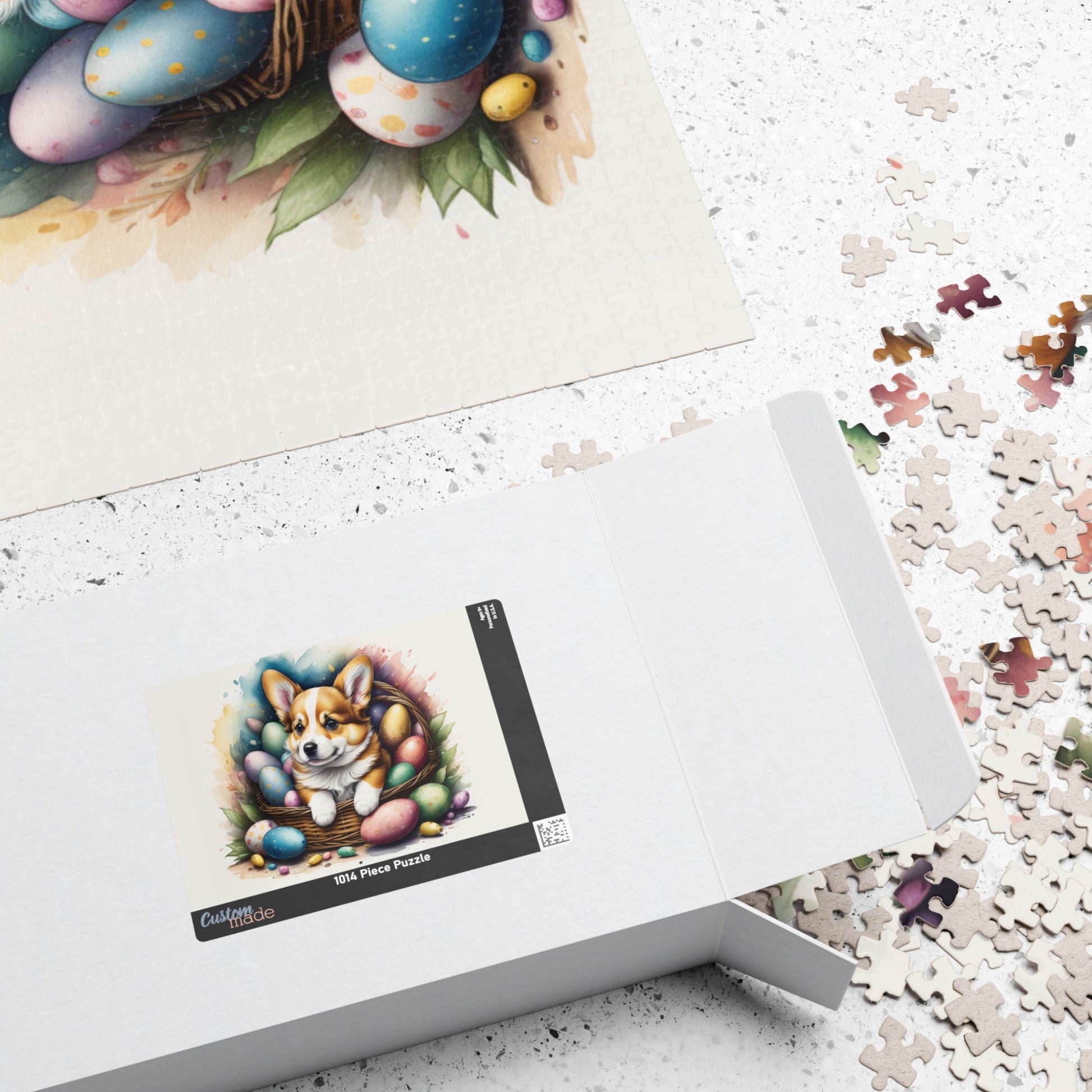 Corgi Easter Puppy Puzzle - Dog Lovers, Mental Health Benefits, Holiday Fun, Mindfulness, Stress Relief, Festive Gift