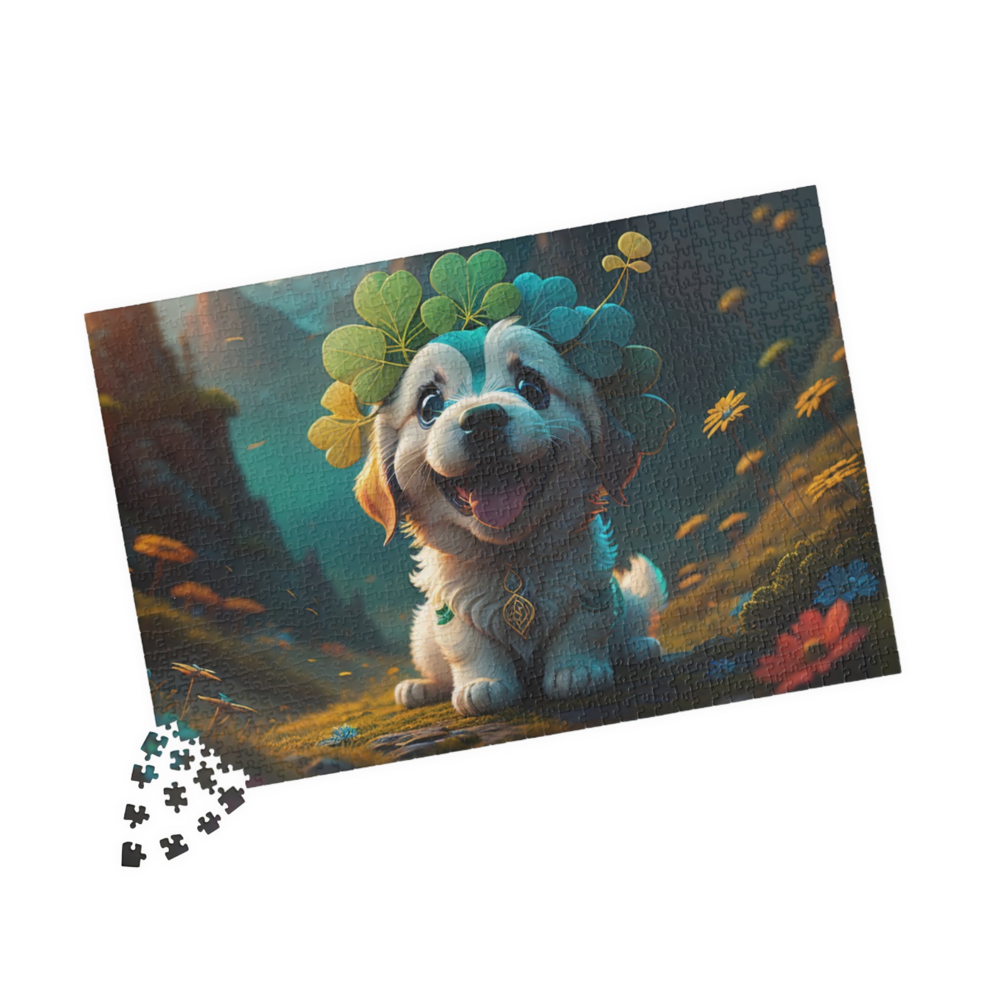 Pawsitive Paddy's Puzzle Parade - St. Patrick's Day Mental Health Puzzle