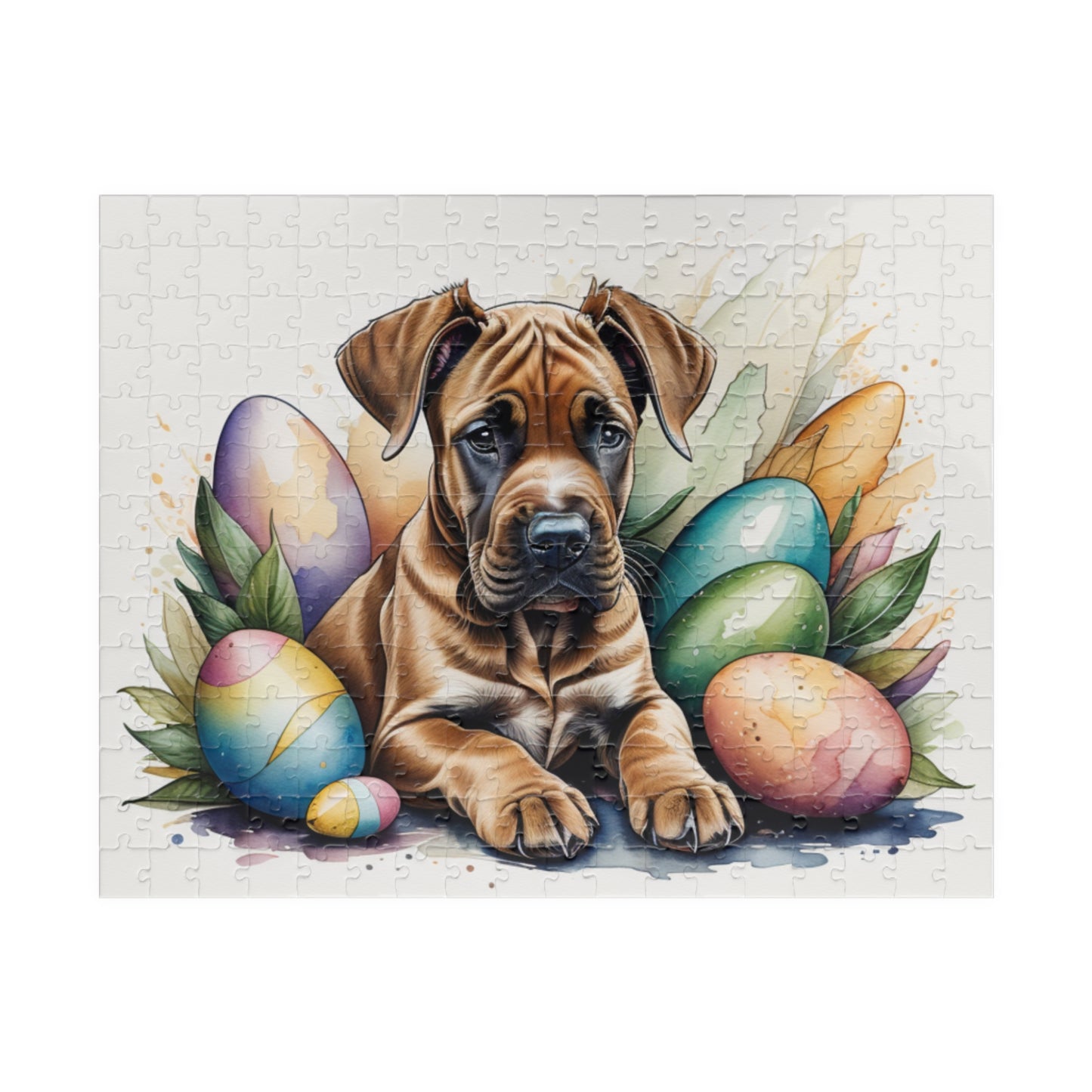 Great Dane (Fawn) Easter Puppy Puzzle - Dog Lovers, Mental Health Benefits, Holiday Fun, Mindfulness, Stress Relief, Festive Gift