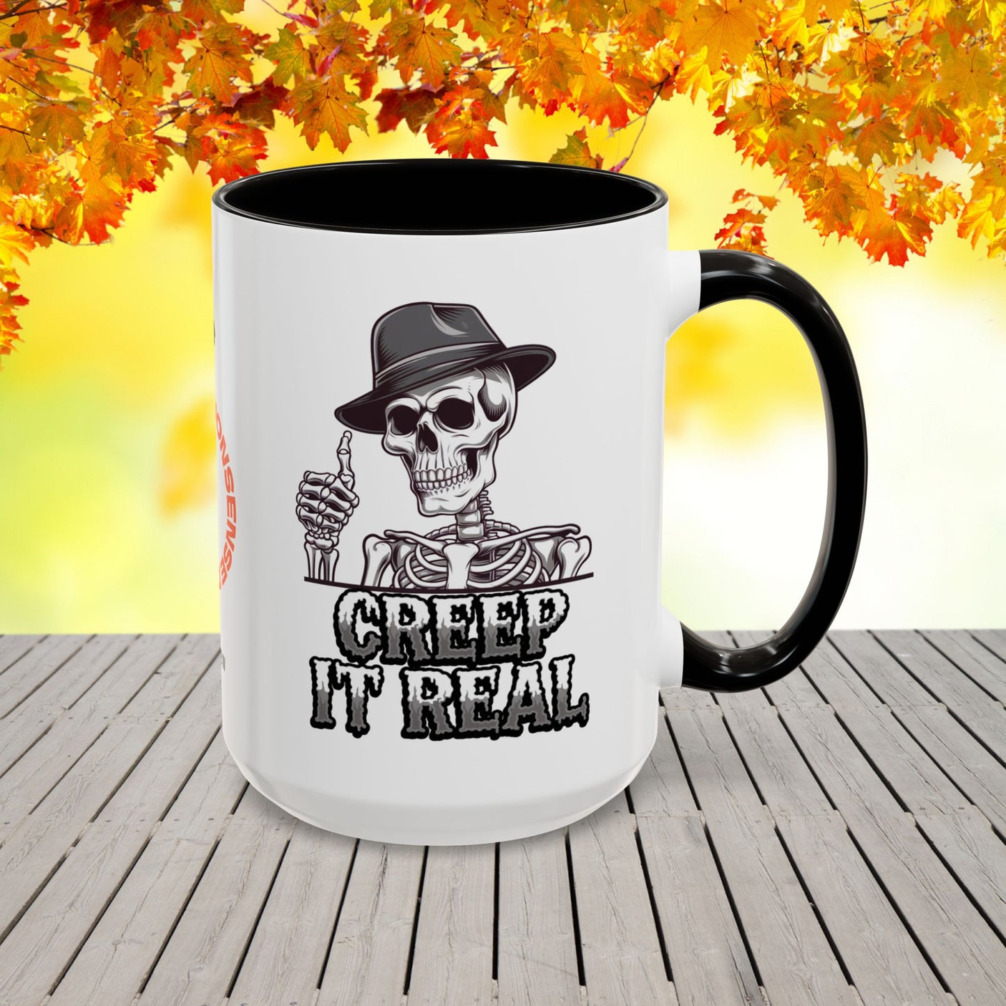 Creep It Real Halloween Mug -spooky fall coffee cup with fun seasonal message
