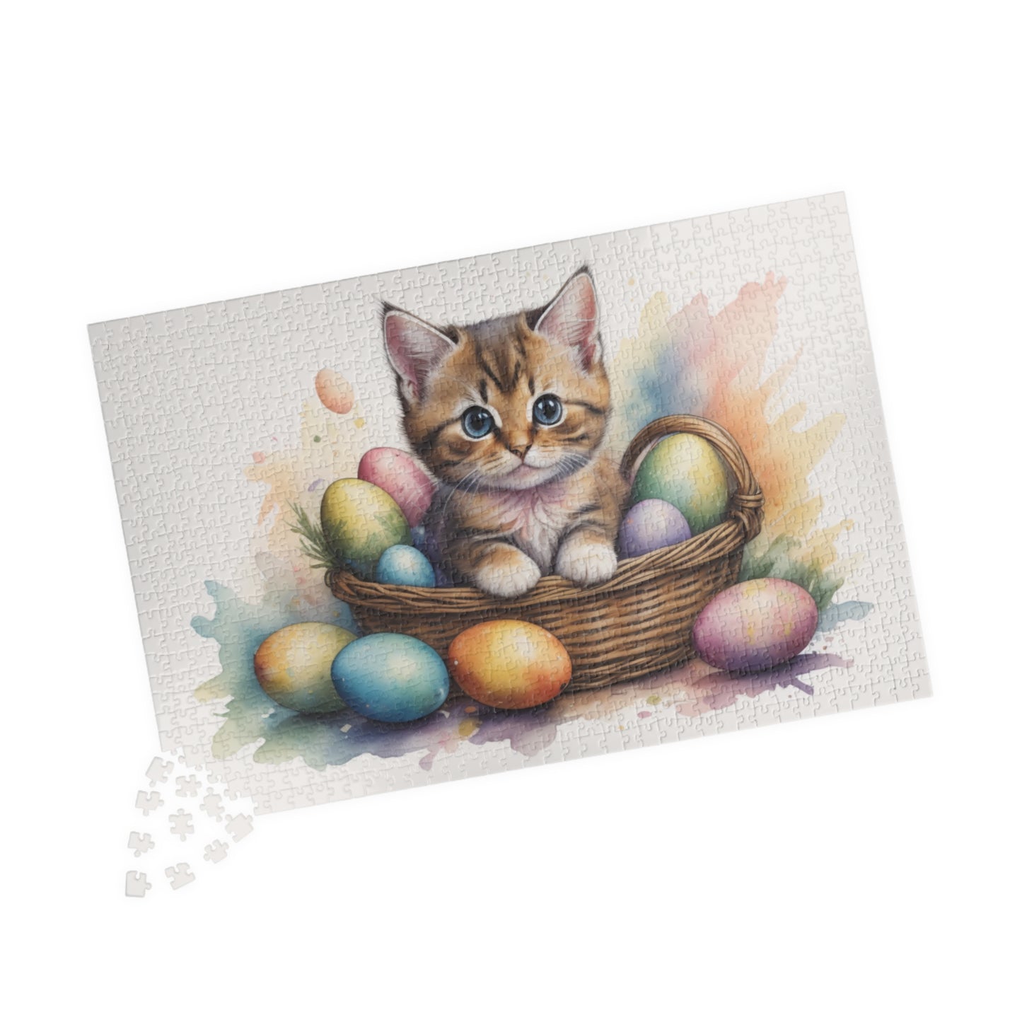 Munchkin Easter Kitten Puzzle - Cat Lovers, Mental Health Benefits, Holiday Fun, Mindfulness, Stress Relief, Festive Gift