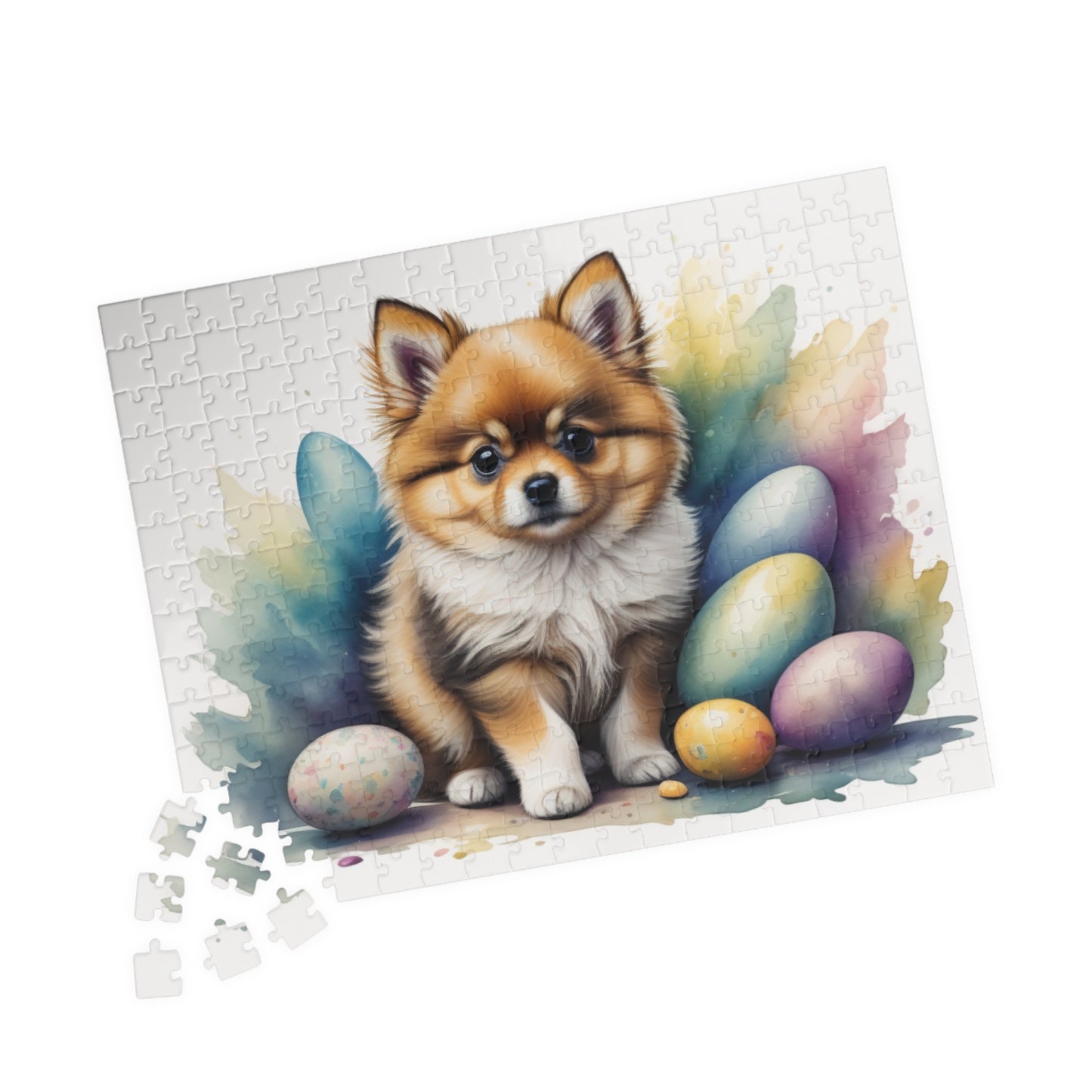 Pomeranian (Cream Sable) Easter Puppy Puzzle - Dog Lovers, Mental Health Benefits, Holiday Fun, Mindfulness, Stress Relief, Festive Gift