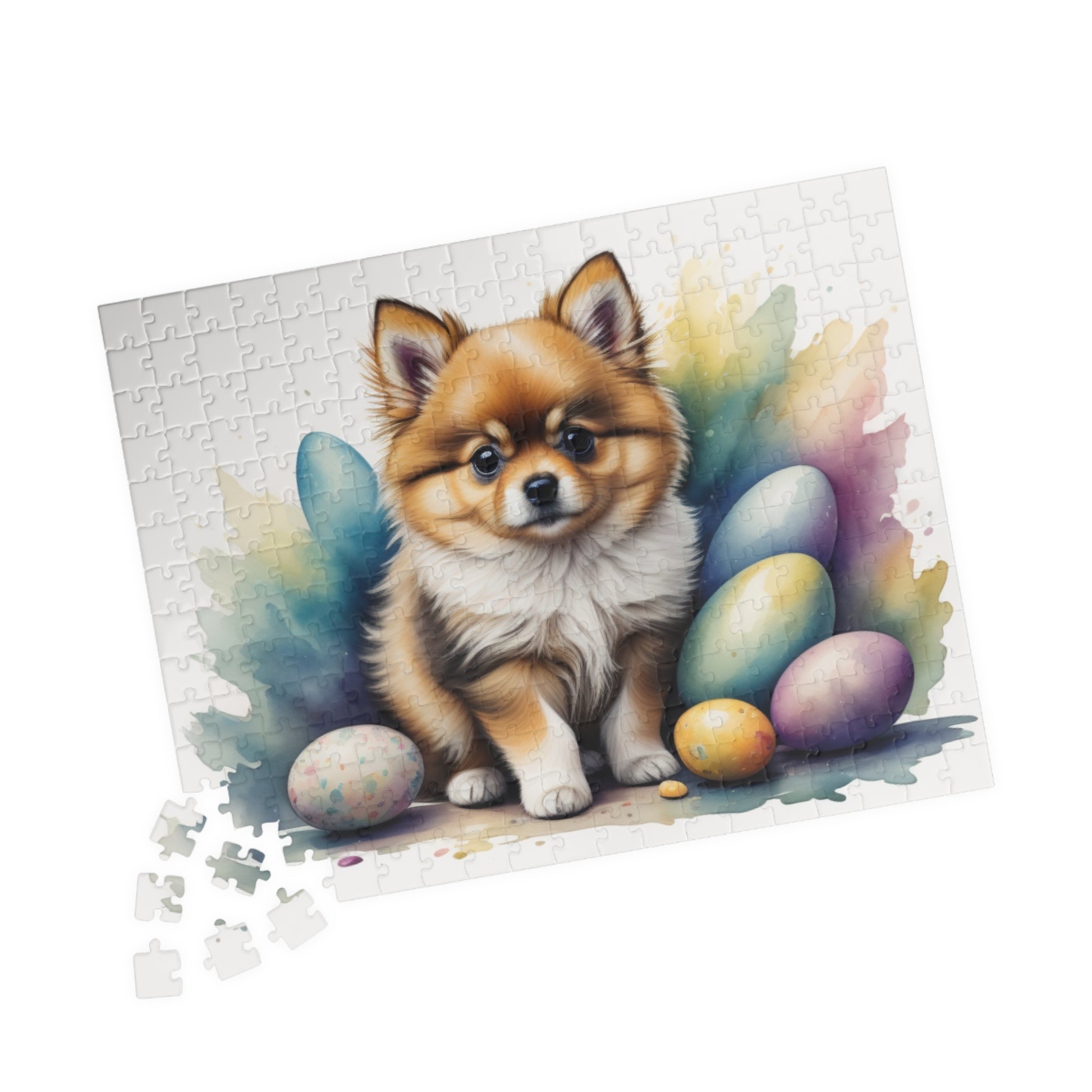 Pomeranian (Cream Sable) Easter Puppy Puzzle - Dog Lovers, Mental Health Benefits, Holiday Fun, Mindfulness, Stress Relief, Festive Gift