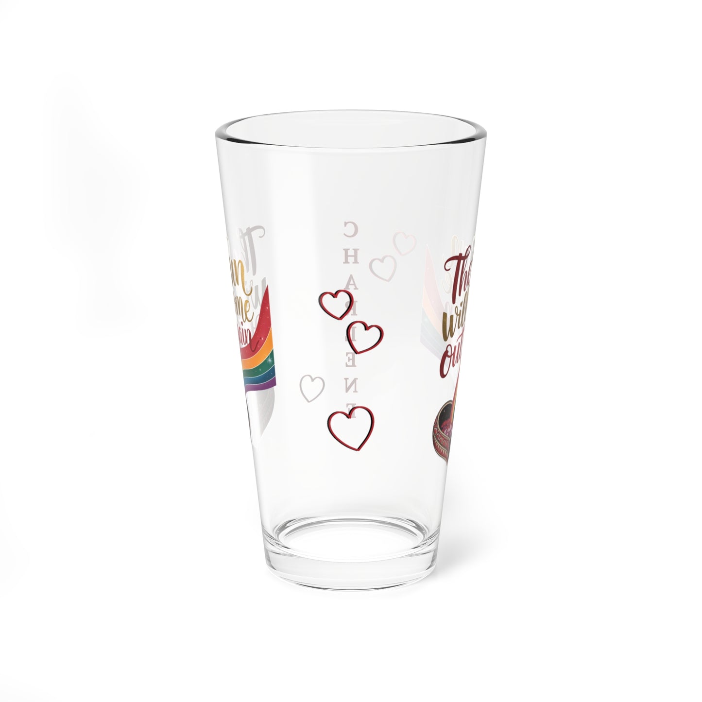 The Sun Will Come Out Again: Personalized Valentine's Day Affirmation Pint Glass – Valentine's Day Self-Care Gift, Mindful Positivity Drinkware