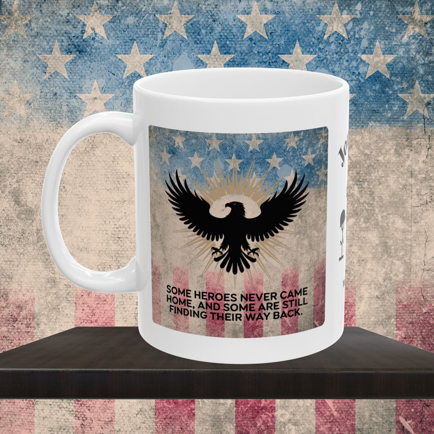 Personalized Memorial Day Mug - "Some Heroes Never Came Home" PTSD Support Tribute