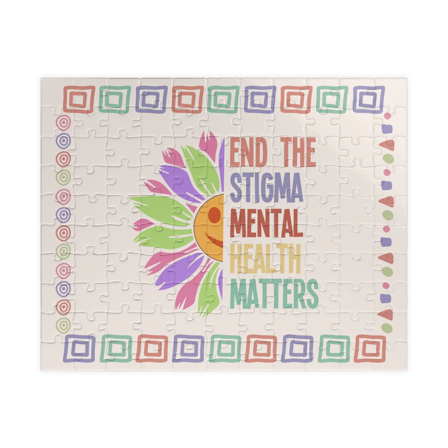 End The Stigma Mental Health Matters - Mental Health Quote Puzzle