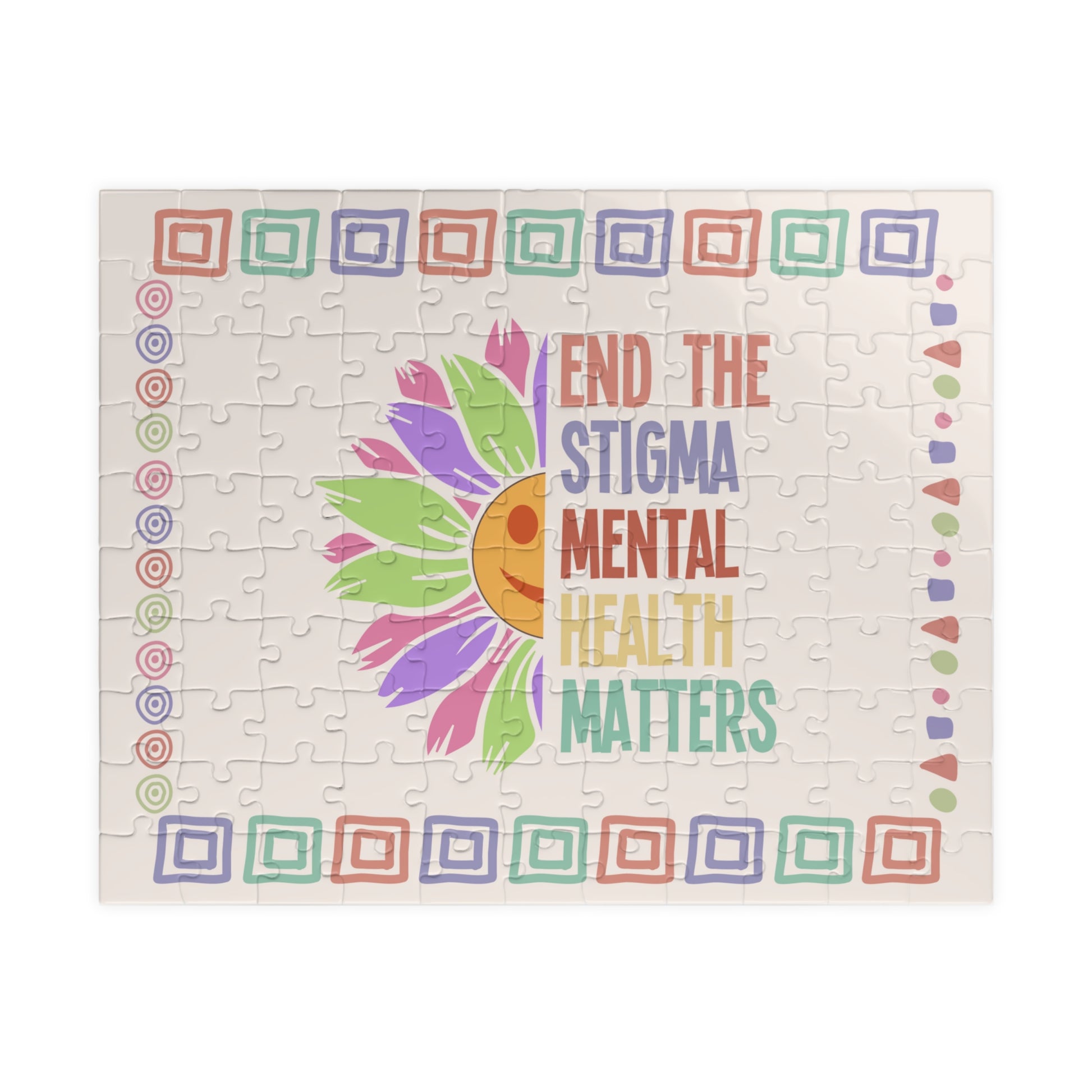 End The Stigma Mental Health Matters - Mental Health Quote Puzzle