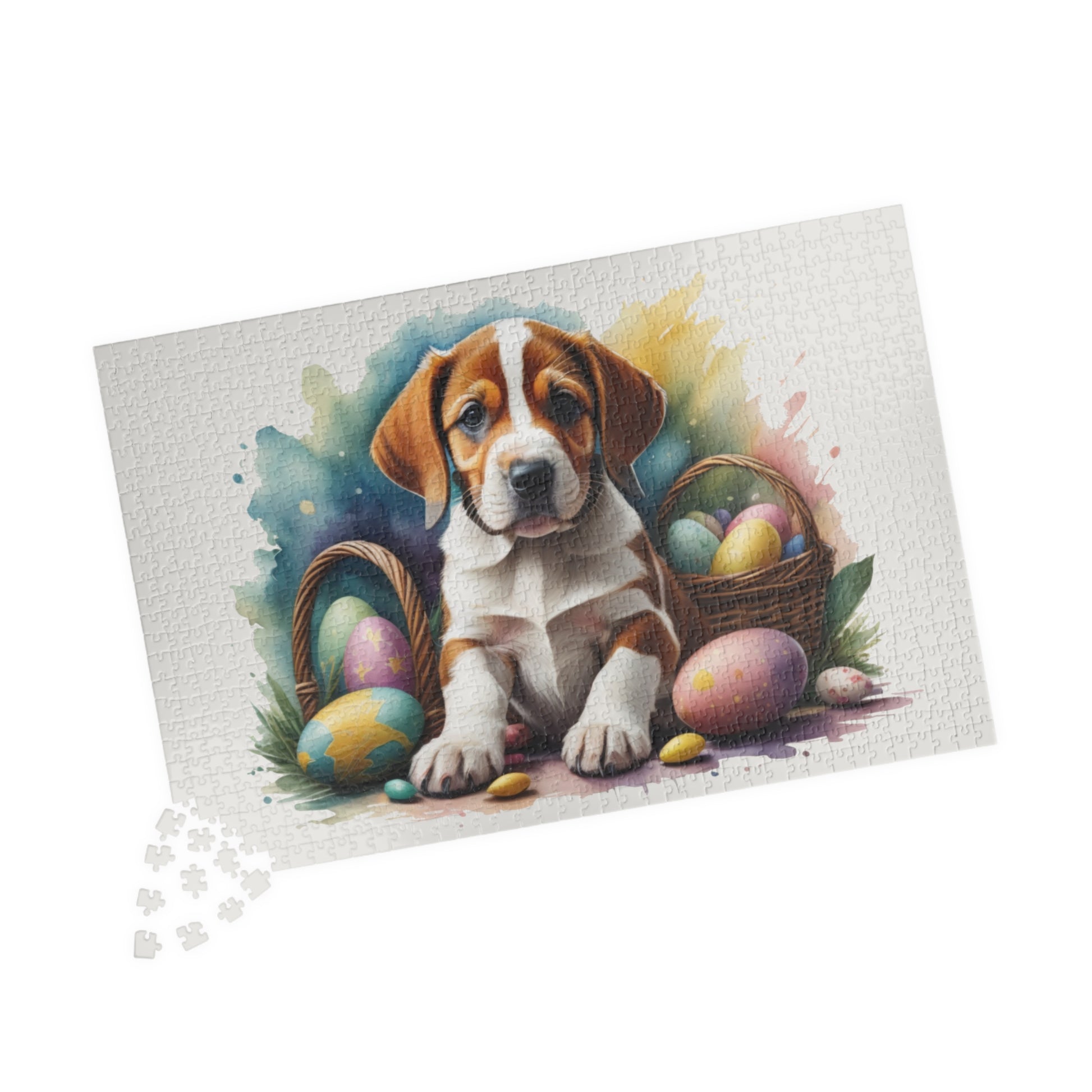 American Foxhound Easter Puppy Puzzle - Dog Lovers, Mental Health Benefits, Holiday Fun, Mindfulness, Stress Relief, Festive Gift