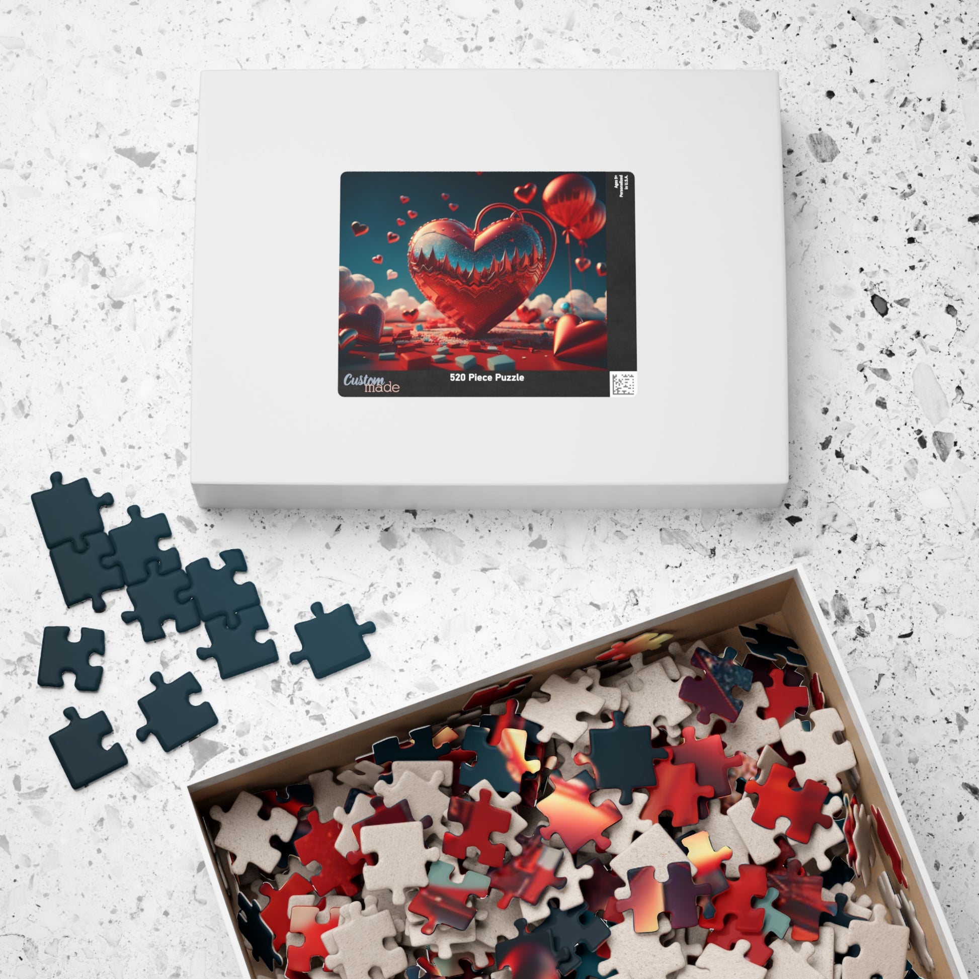 Serene Love Skies: Valentine's Day Puzzle for Self-Care, Emotional Growth, and Personal Empowerment