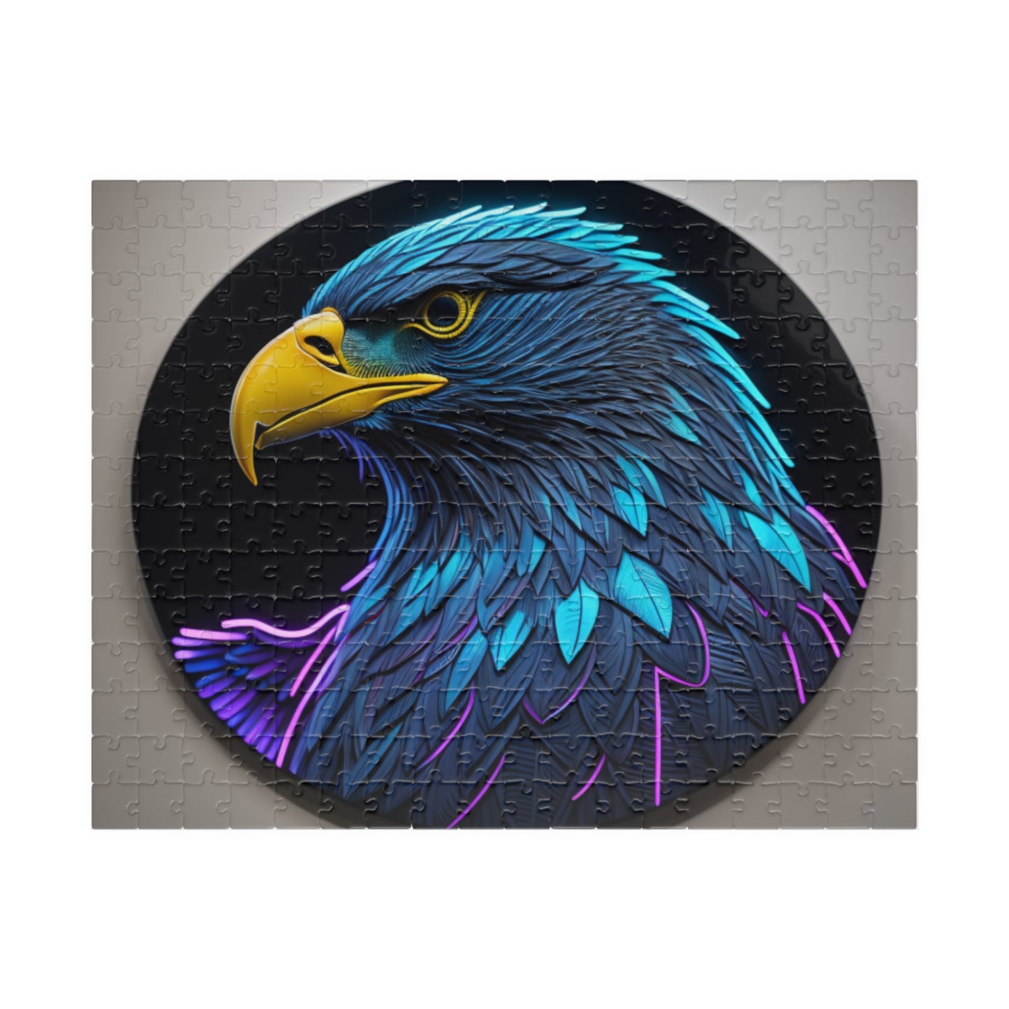 Eagle Vision Triumph: Majestic Eagle Puzzle - Symbol of Strength, Freedom, and Resilience