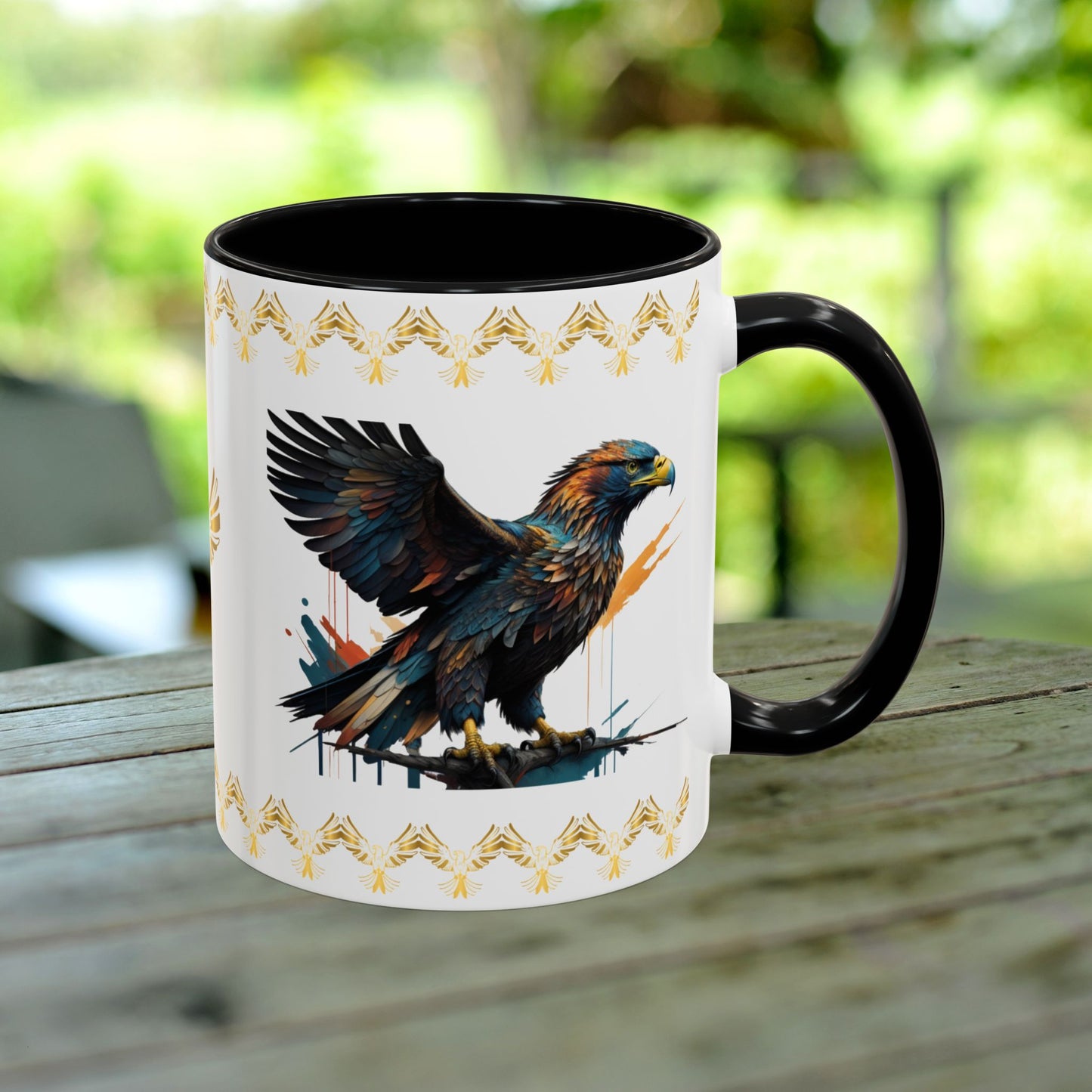 Soaring Eagle Triumph Mug featuring strength, empowerment, and mental health support for resilience.