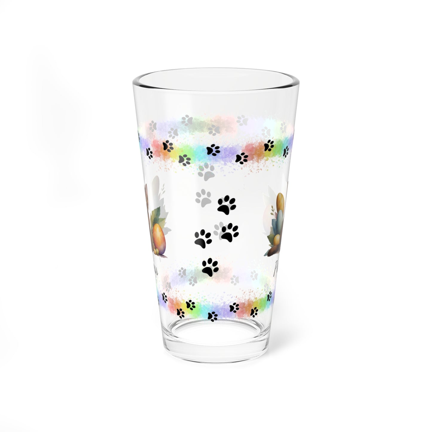 Burmese Easter Kitten 16oz Pint Glass - Personalized Cat-Themed Gift, Mental Health Drinkware, Holiday Décor & Easter Celebration