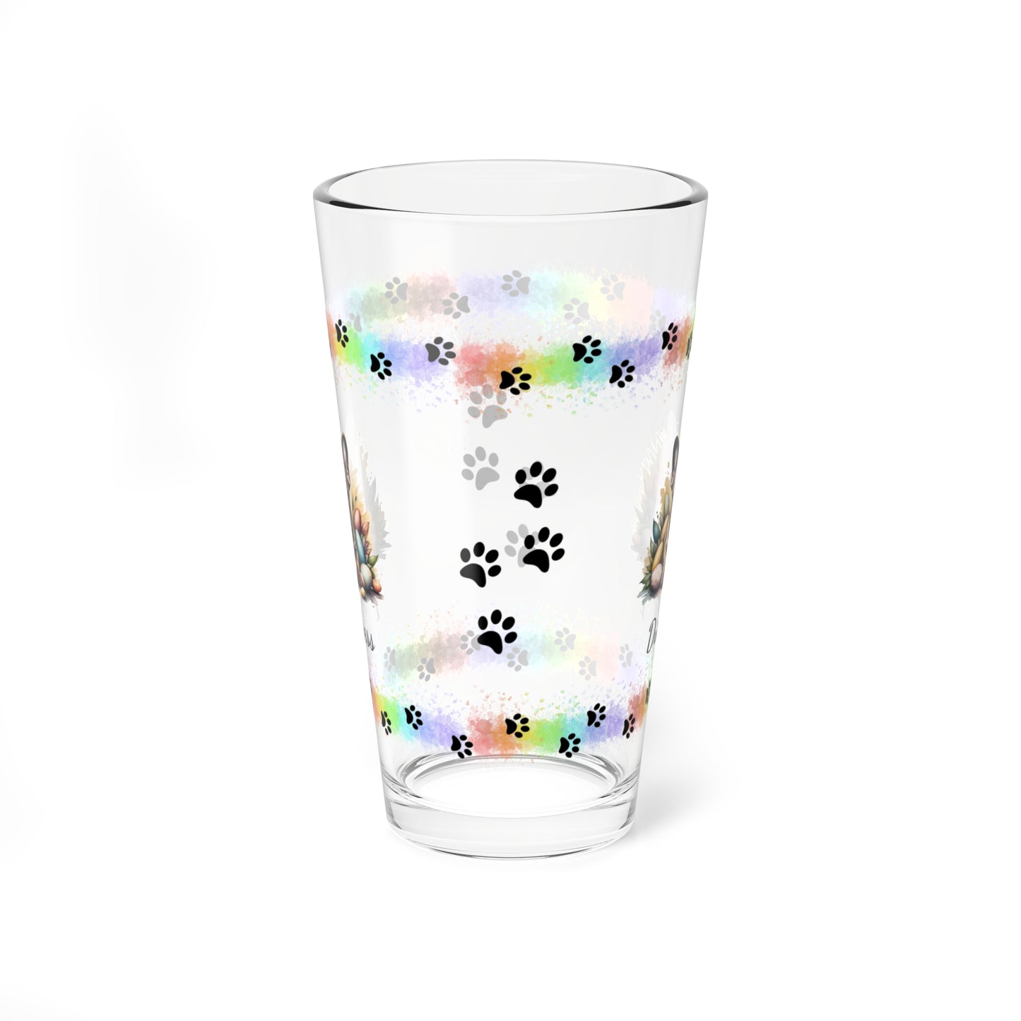 French Bulldog (Fawn) Personalized Easter Puppy 16oz Pint Glass - Custom Dog Design, Mental Health Gift, Easter Décor, and Festive Celebrations