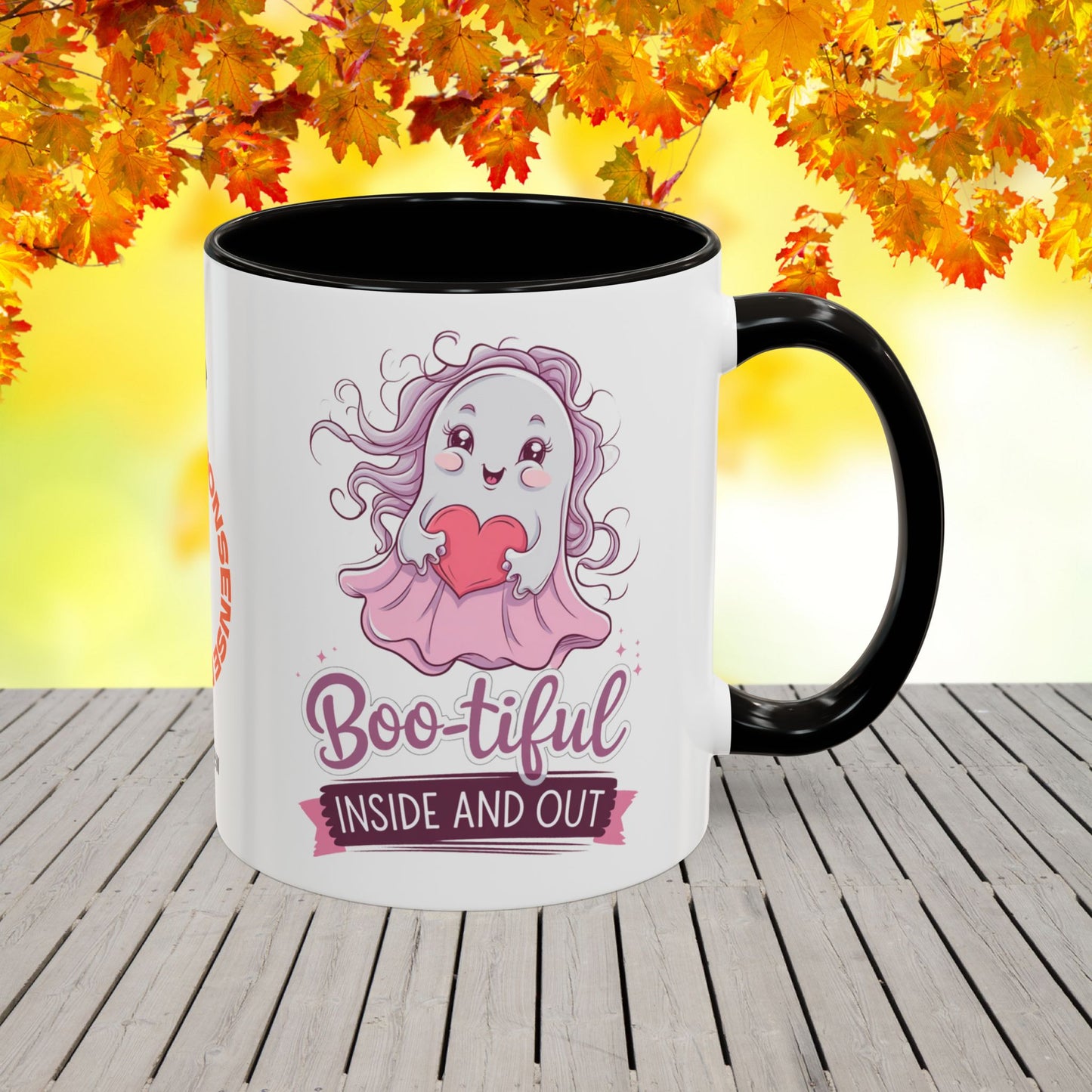 Boo-tiful Inside and Out Halloween Mug -custom Halloween coffee cup for positive self-care