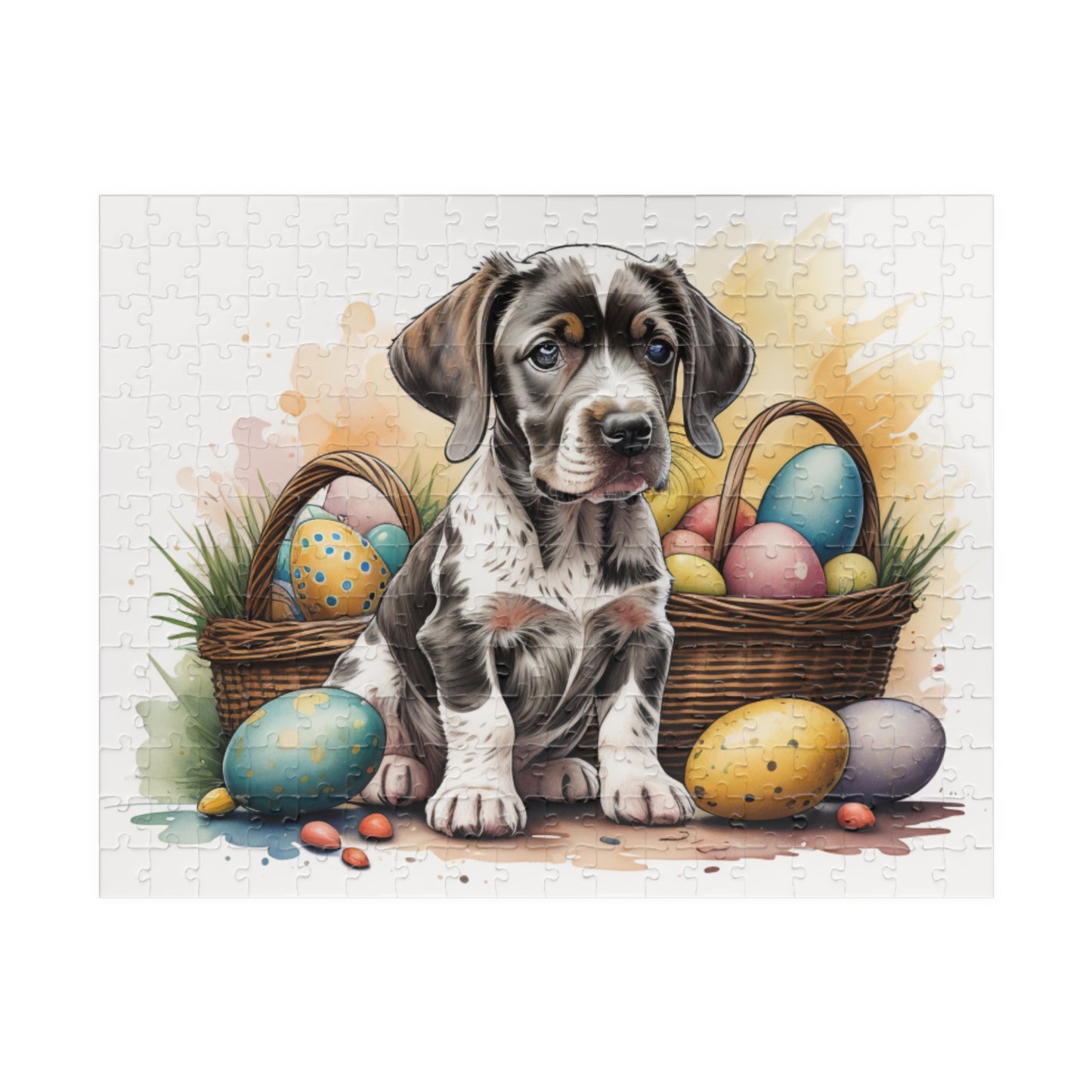 German Short Haired Pointer Easter Puppy Puzzle - Dog Lovers, Mental Health Benefits, Holiday Fun, Mindfulness, Stress Relief, Festive Gift