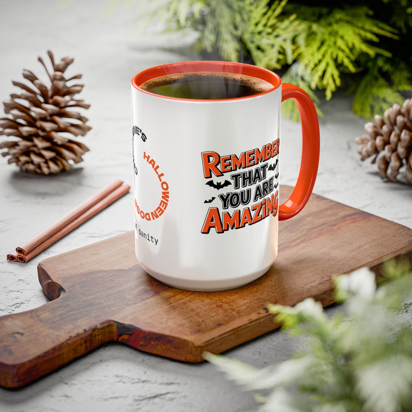 Remember That You Are Amazing Halloween Mug - Personalized Affirmation Coffee Cup Gift