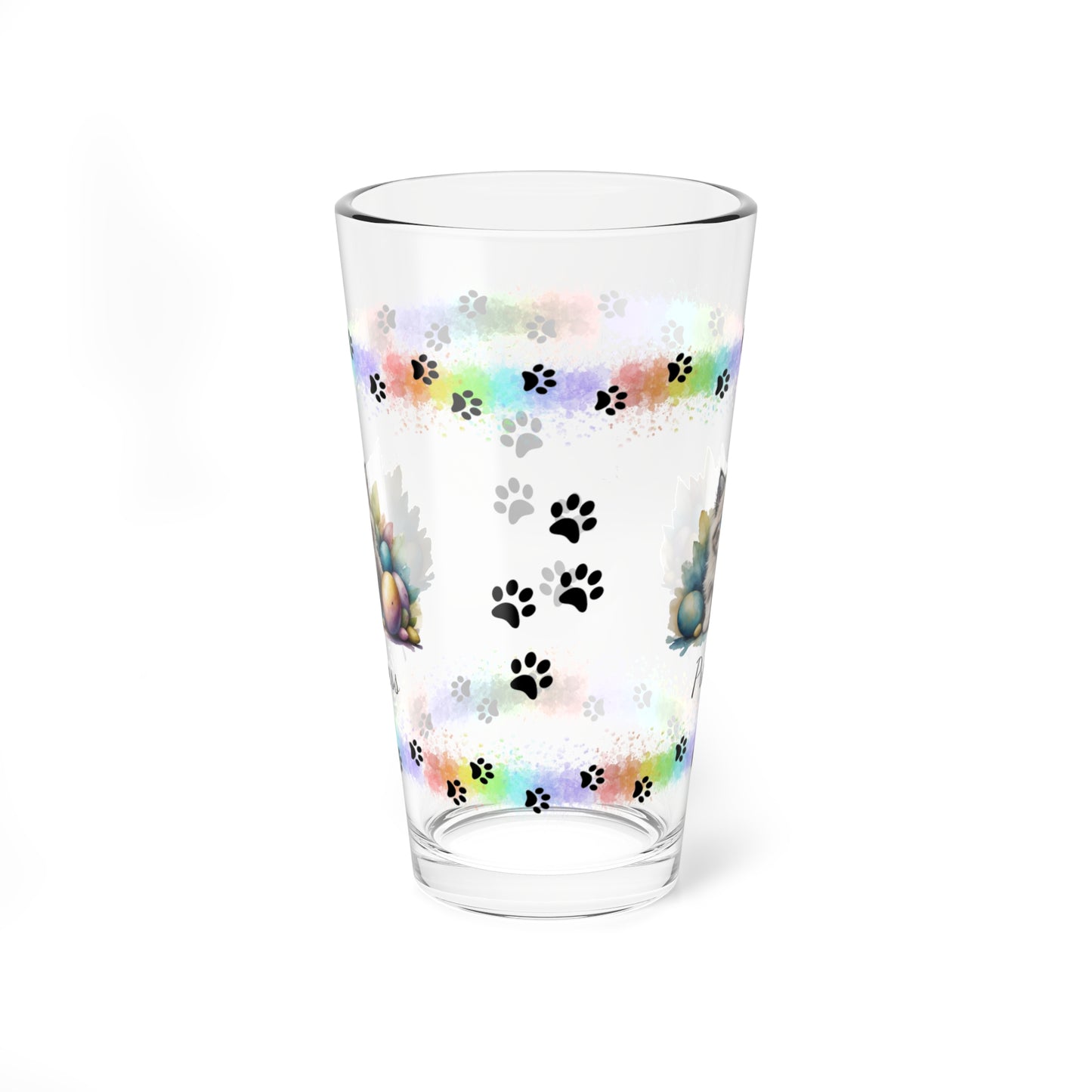 Ragdoll Easter Kitten 16oz Pint Glass - Personalized Cat-Themed Gift, Mental Health Drinkware, Holiday Décor & Easter Celebration